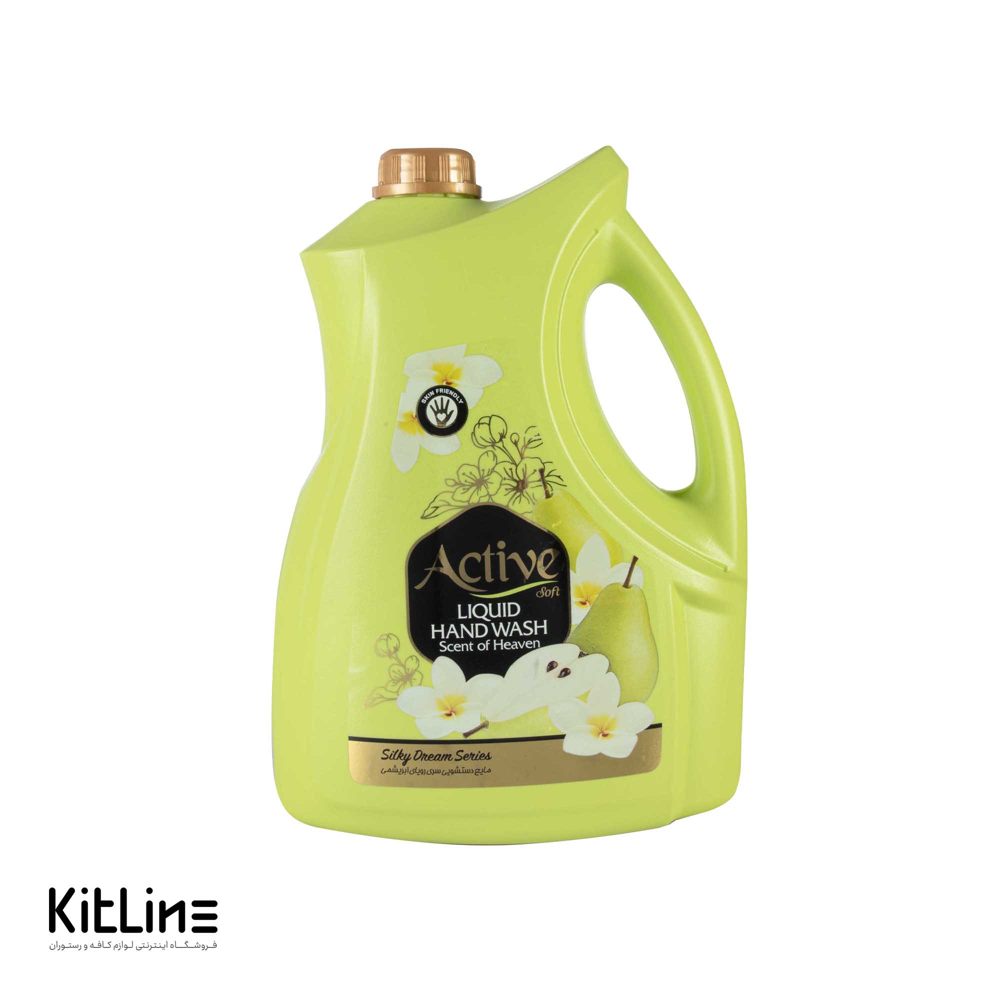مایع دستشویی اکتیو مدل رویای ابریشمی سبز (۳۷۵۰ گرمی)
