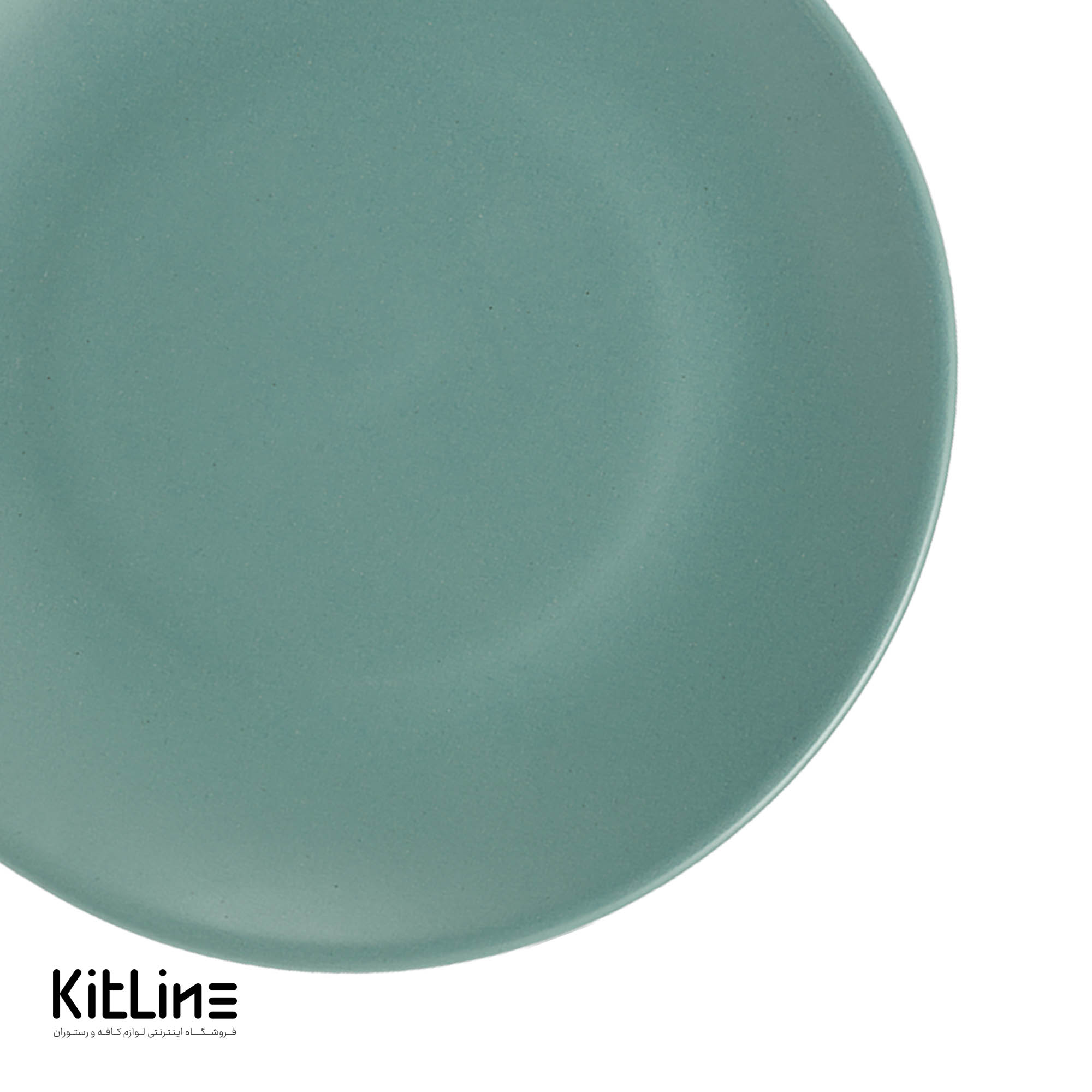 بشقاب تخت اوال سرامیکی ۲۵ سانتیمتری آبی - تصویر 3