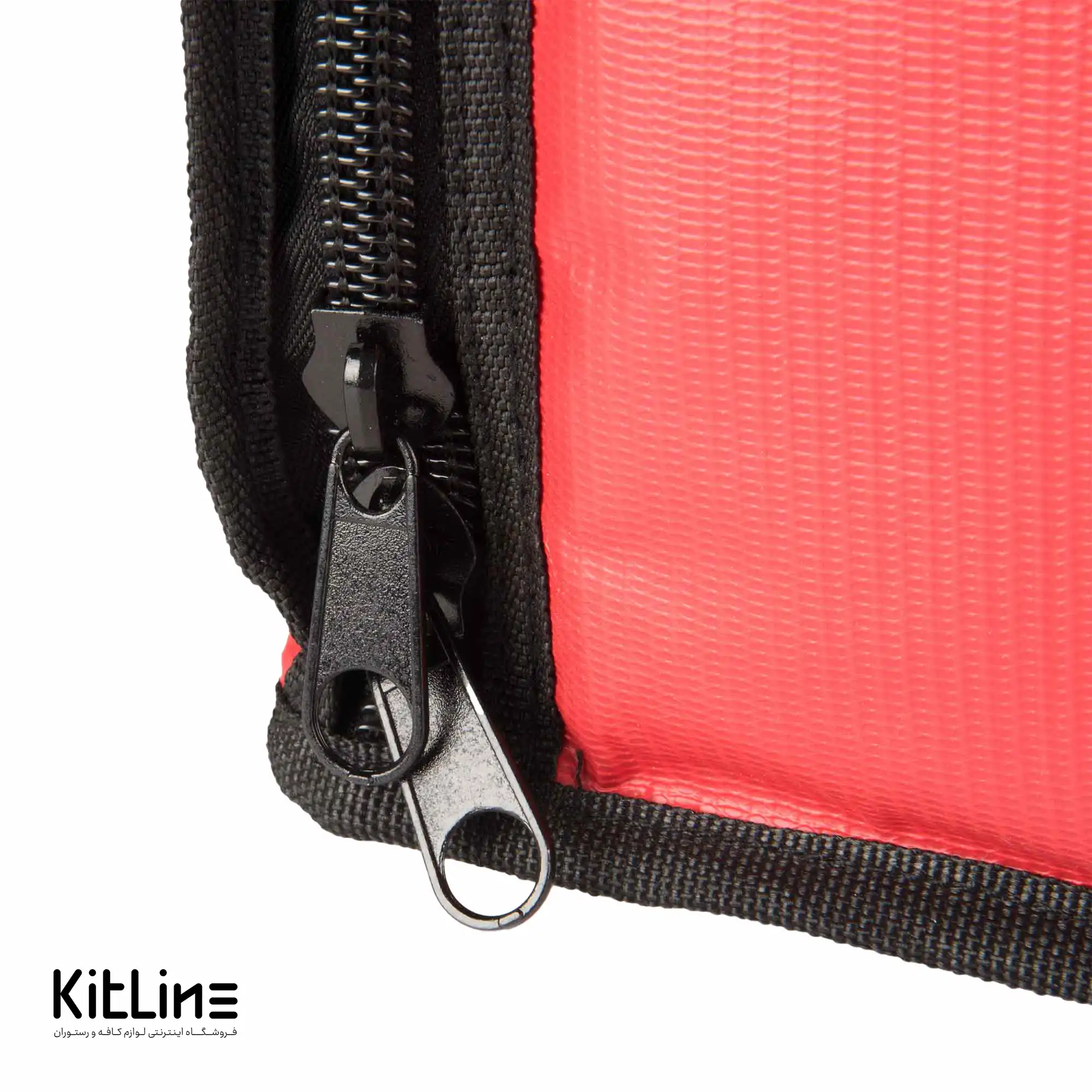 کیف حمل غذا ۴۷×۵۰ سانتیمتری برزنتی قرمز - تصویر 6