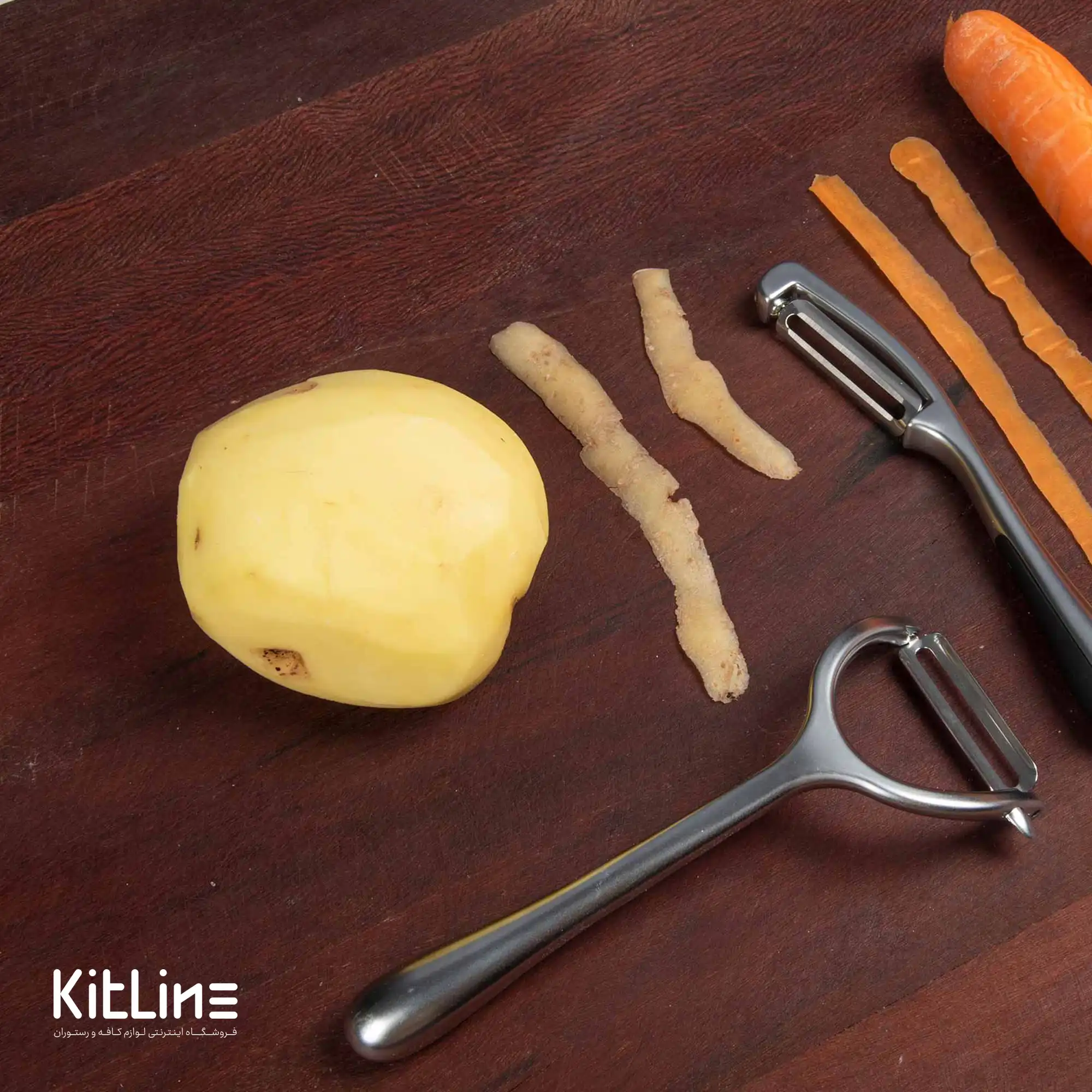 پوست کن کمانی استیل ۲۱ سانتیمتری شنگیا - تصویر 3