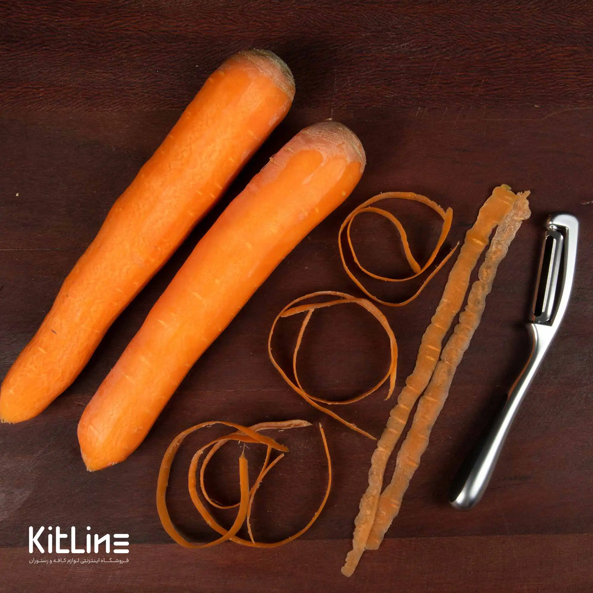 پوست کن قلمی استیل ۲۱ سانتیمتری شنگیا - تصویر 5