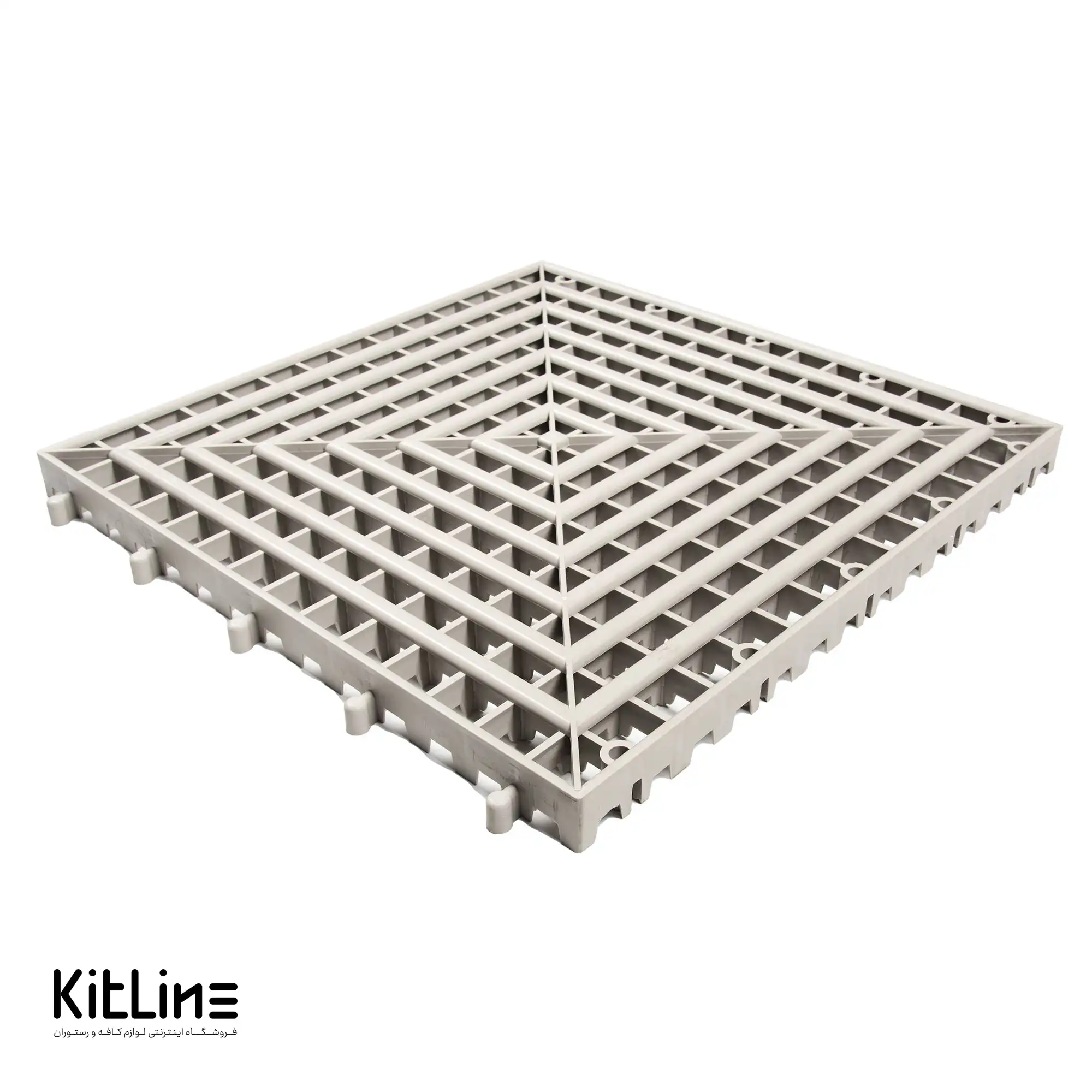 کفپوش تایل صنعتی ۵۰×۵۰ سانتیمتری طوسی روشن - تصویر 4