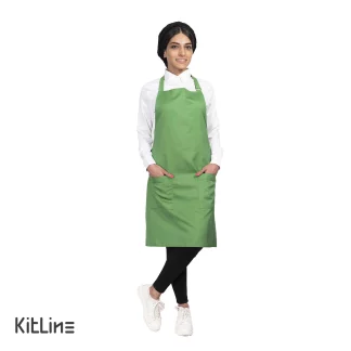 پیشبند سبز دو جیب