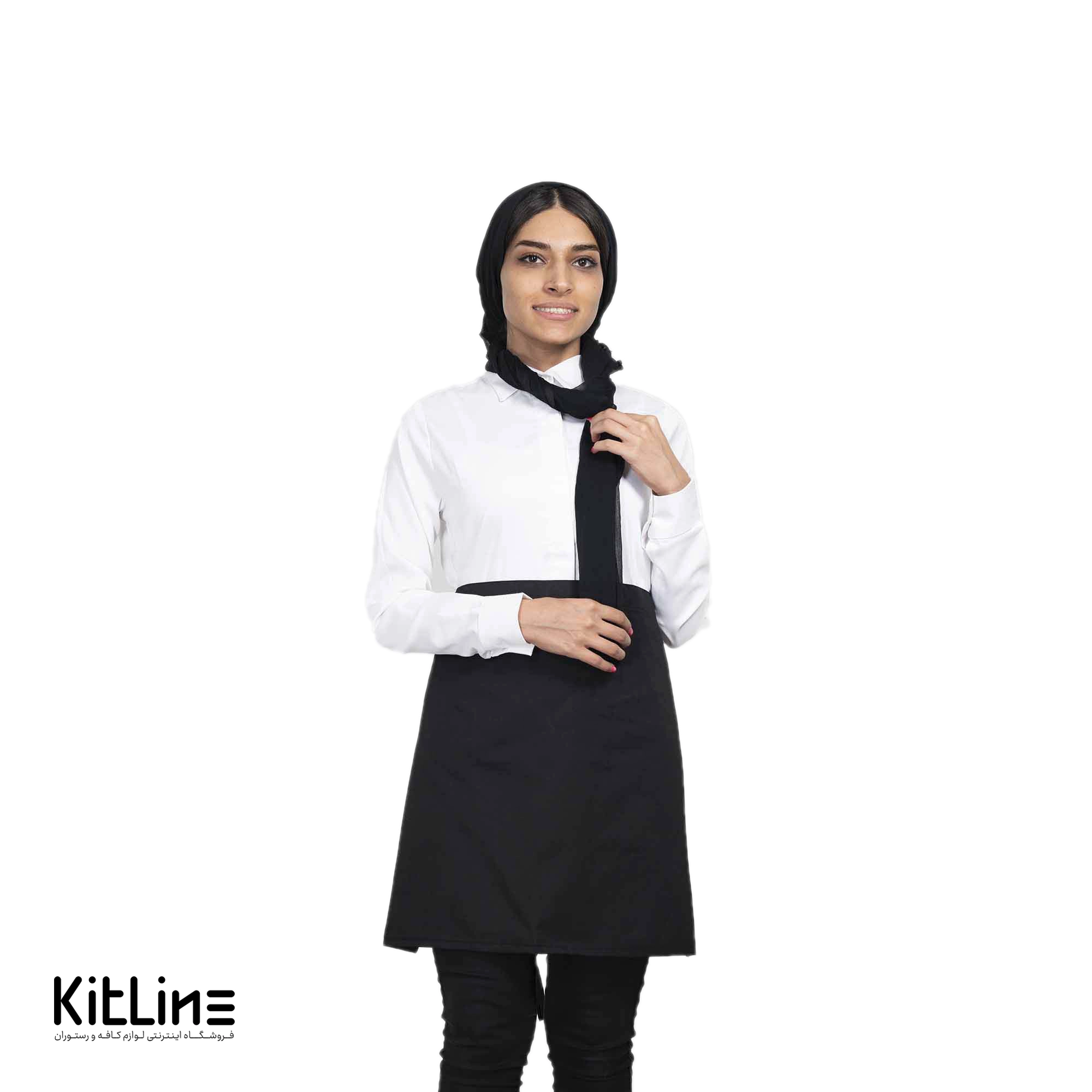 نیم پیشبند ساده مشکی پوشاکو - تصویر 4