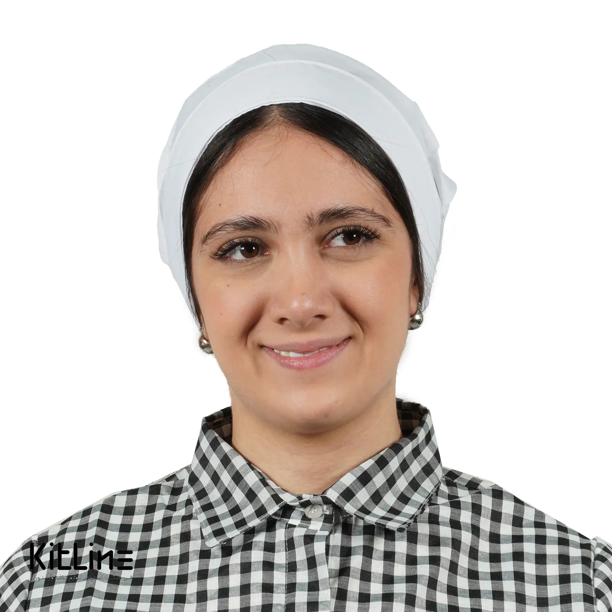 کلاه بانوان سفيد پشت بنددار - تصویر 5