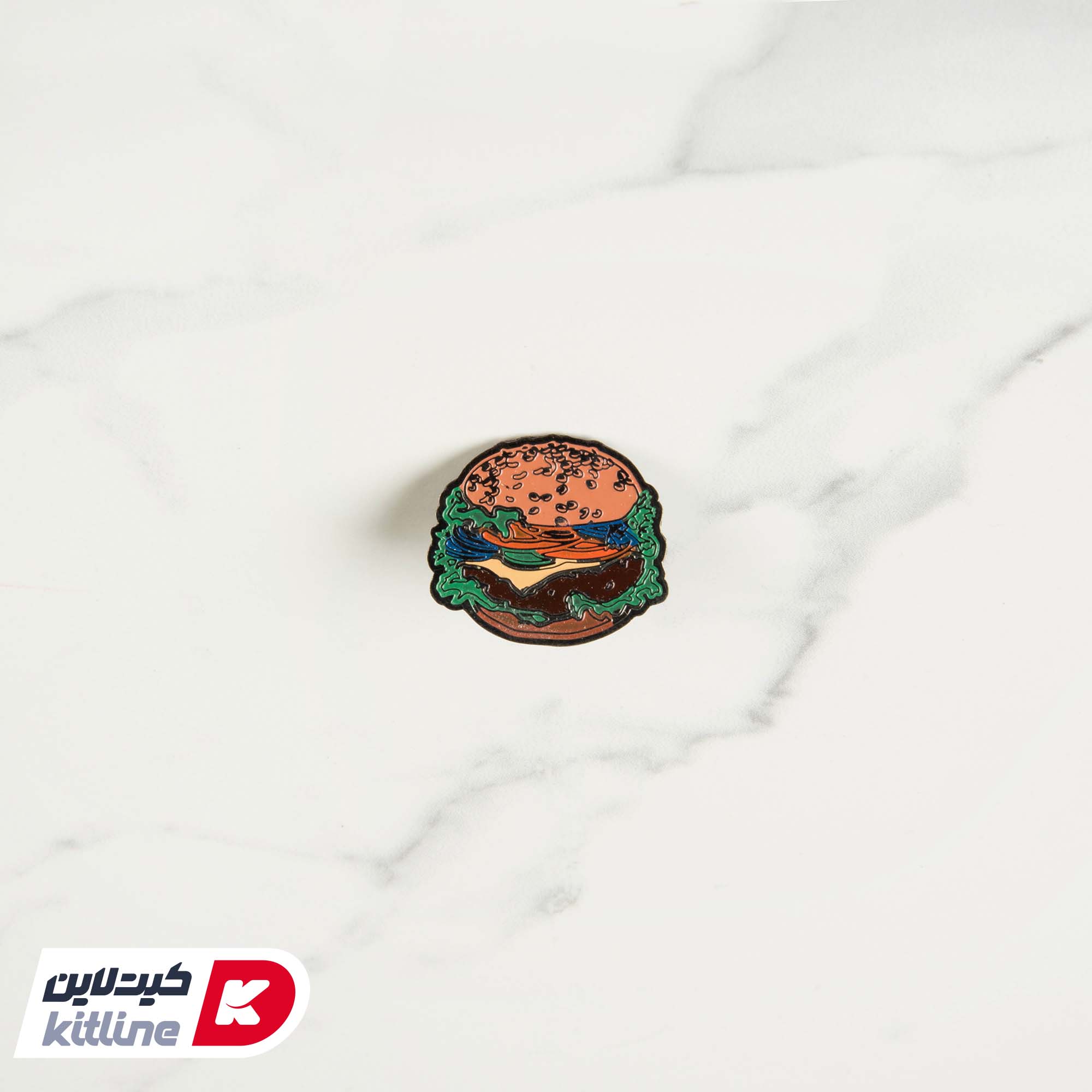 پین لباس طرح همبرگر