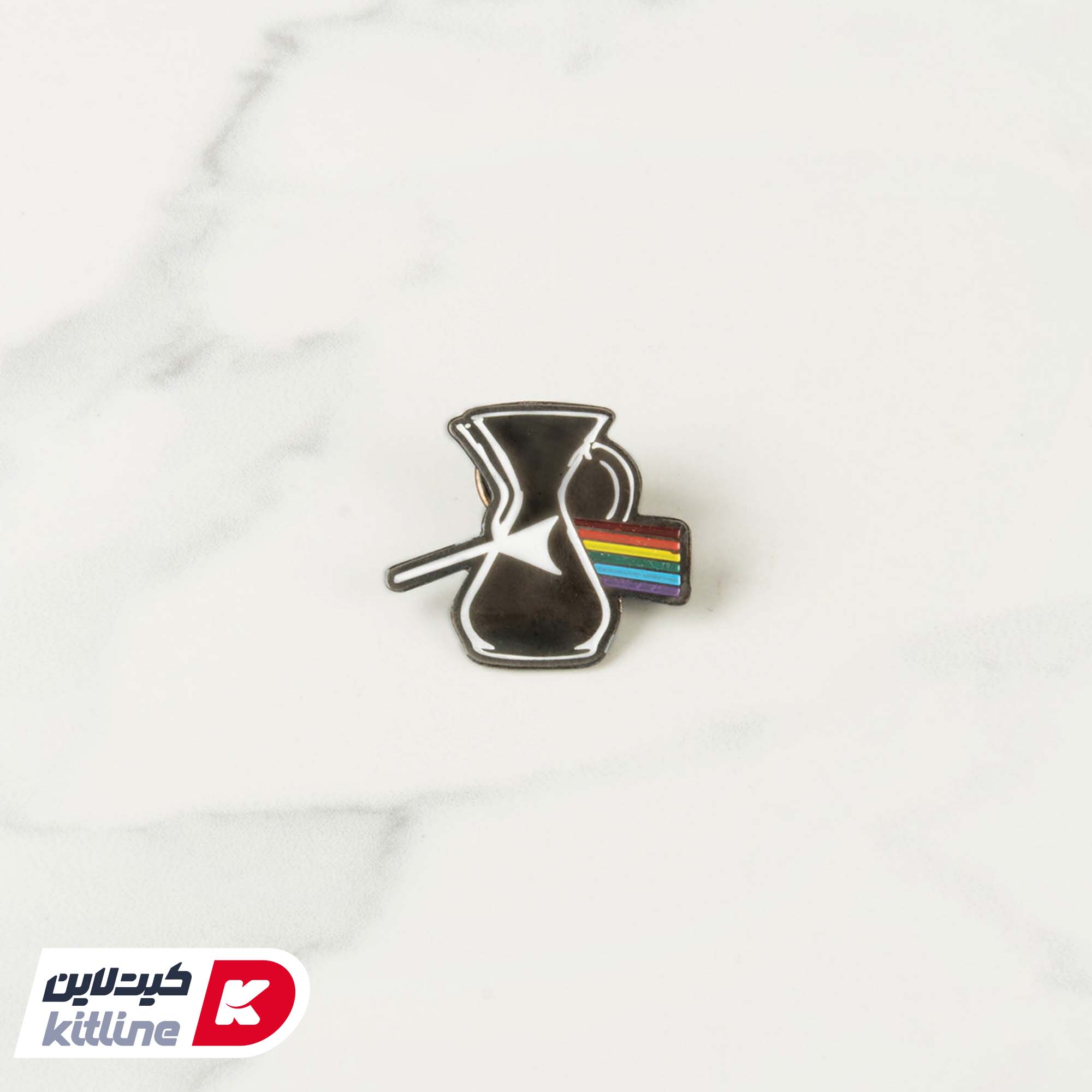 پین لباس طرح کمکس رنگین کمان