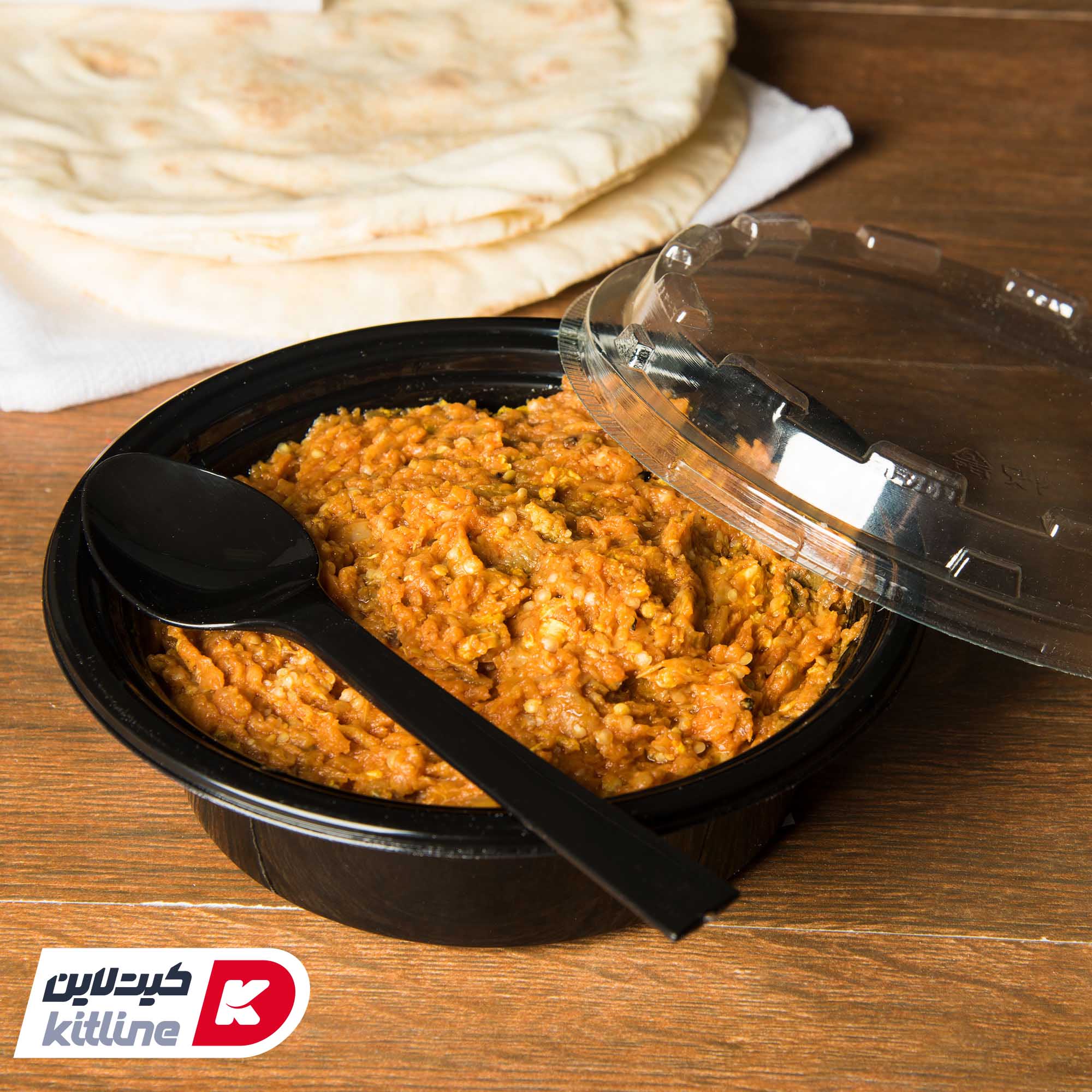 قاشق یکبار مصرف ۱۷ سانتیمتری مشکی (کارتن ۱۰۰۰ عددی) - تصویر 4