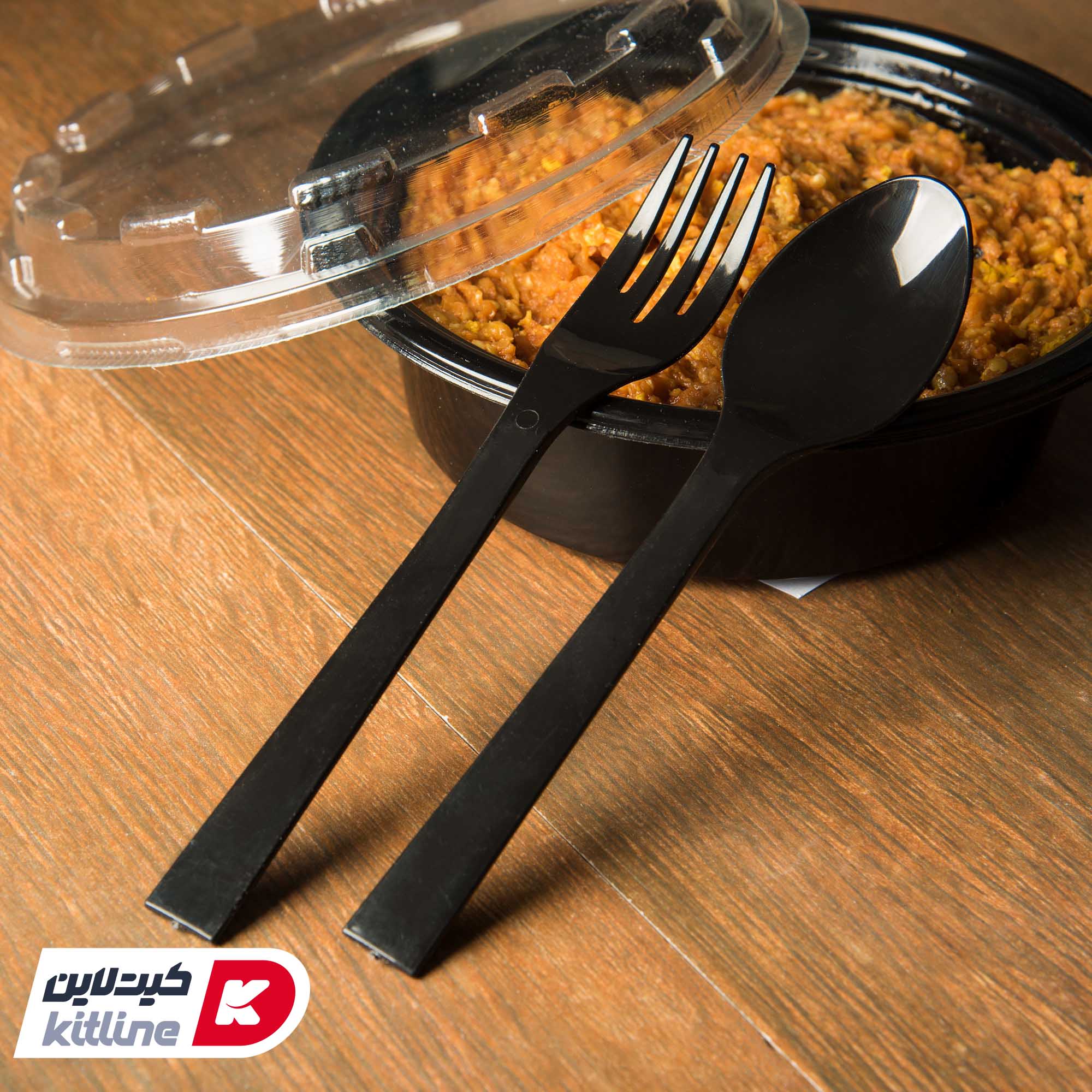 قاشق یکبار مصرف ۱۷ سانتیمتری مشکی (کارتن ۱۰۰۰ عددی) - تصویر 5