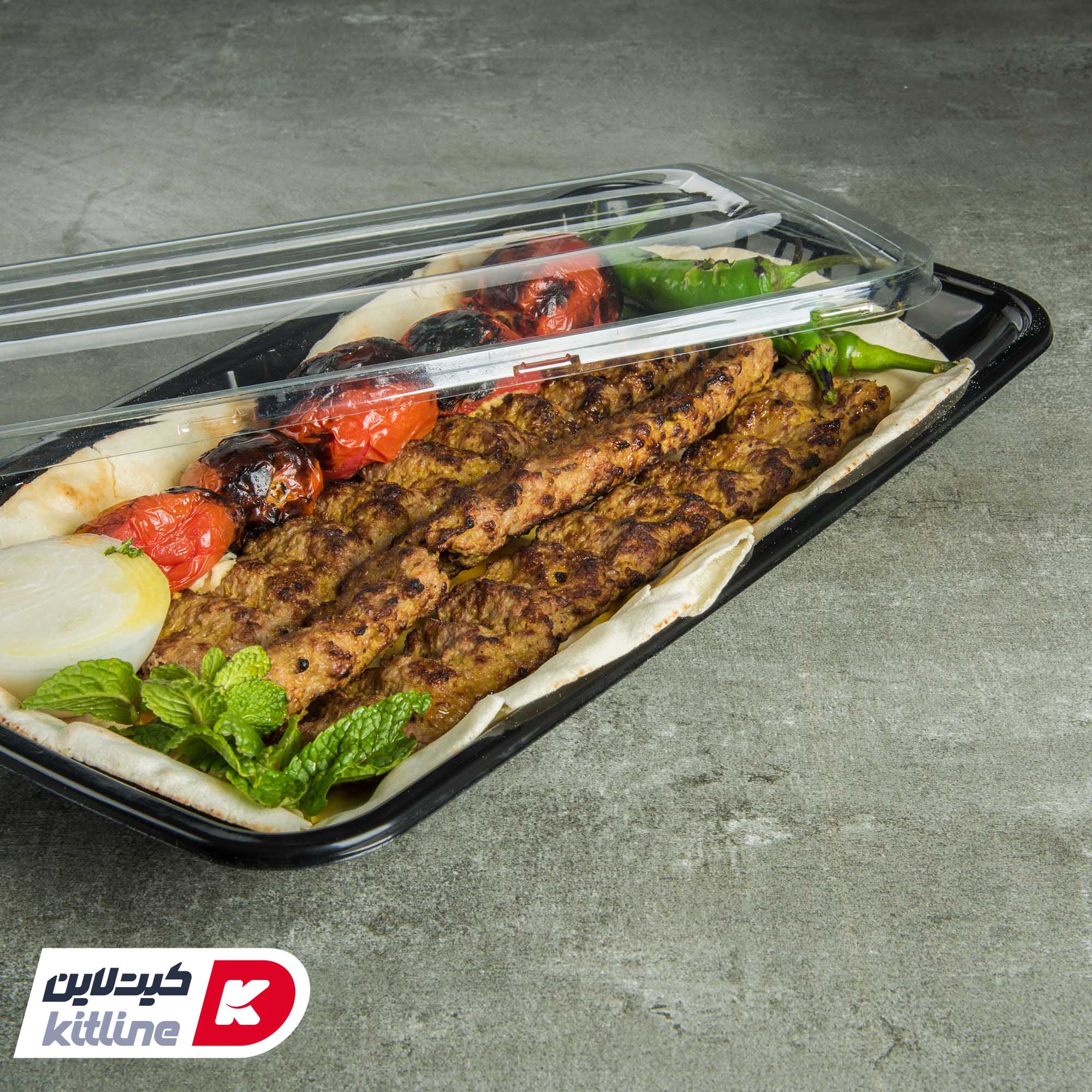 ظرف یکبار مصرف ۱۹.۵×۳۷ سانتیمتری مشکی همراه در شفاف (کارتن ۱۰۰ عددی) - تصویر 5