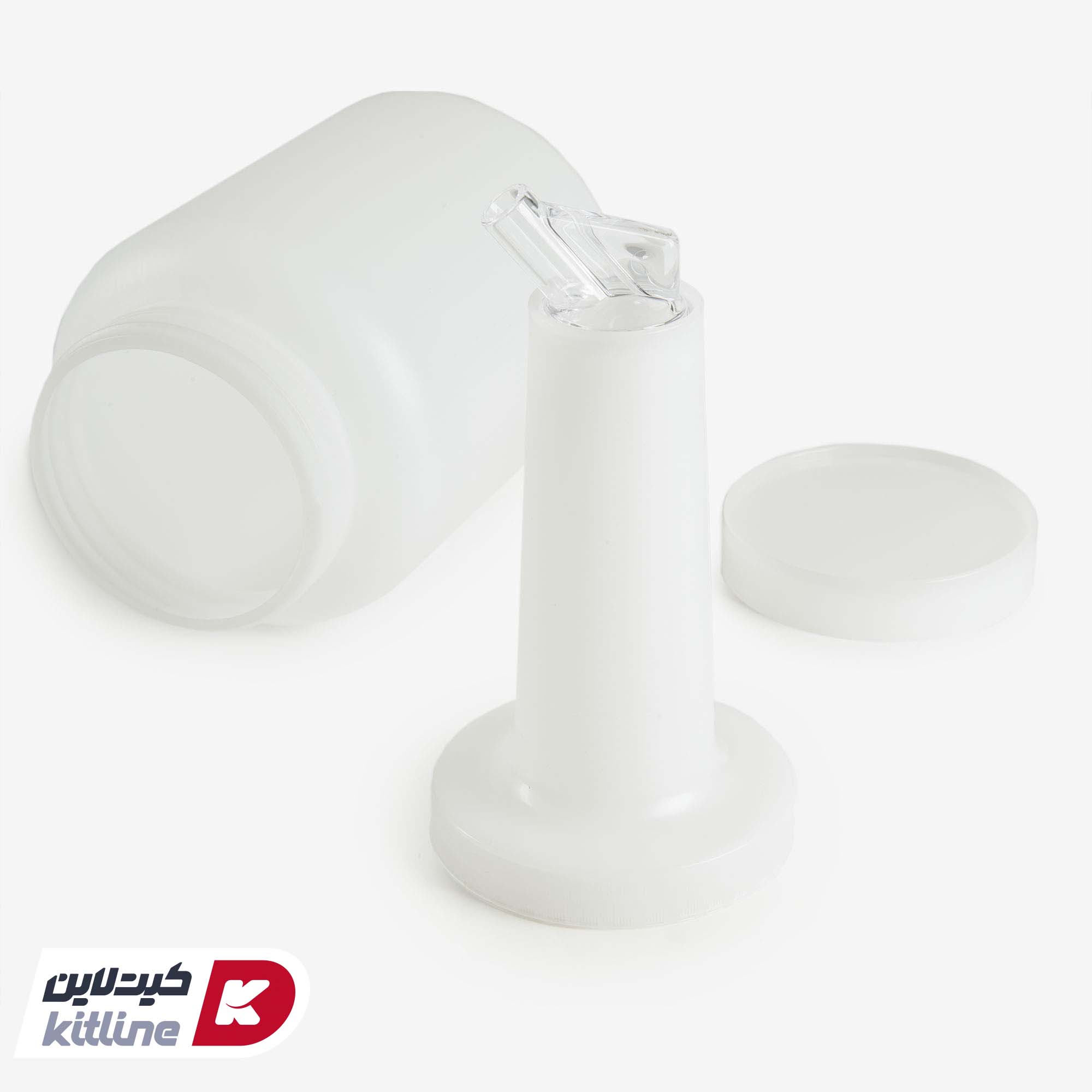 بطری ۲ لیتری با درب آسان ریز سفید - تصویر 3