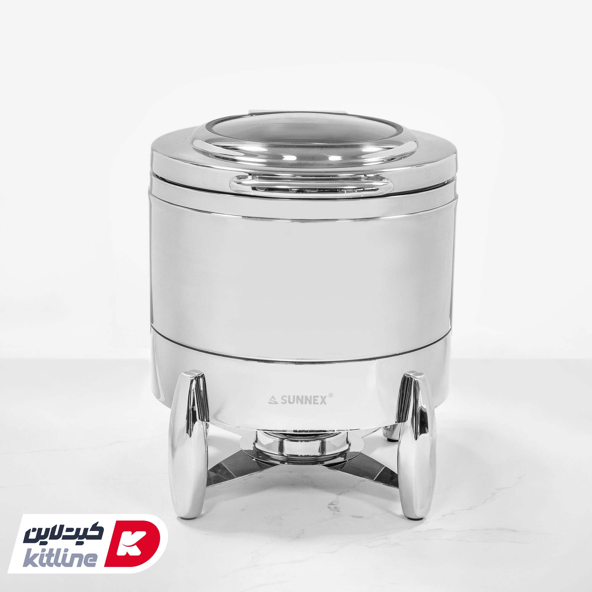 شفینگ دیش گرد ۱۰ لیتری استیل