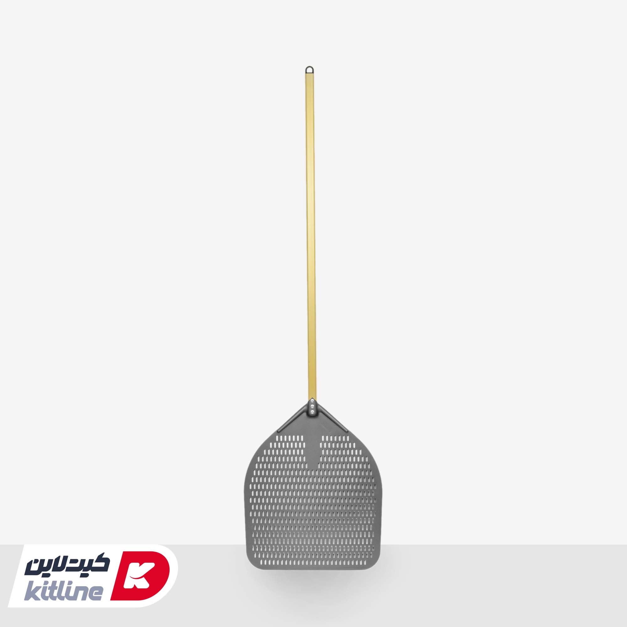 پارو پیتزا پانچ آلومینیومی هارد آنادایزد مستطیلی کف ۵۰، دسته ۱۲۰ سانتیمتر کیچن تک