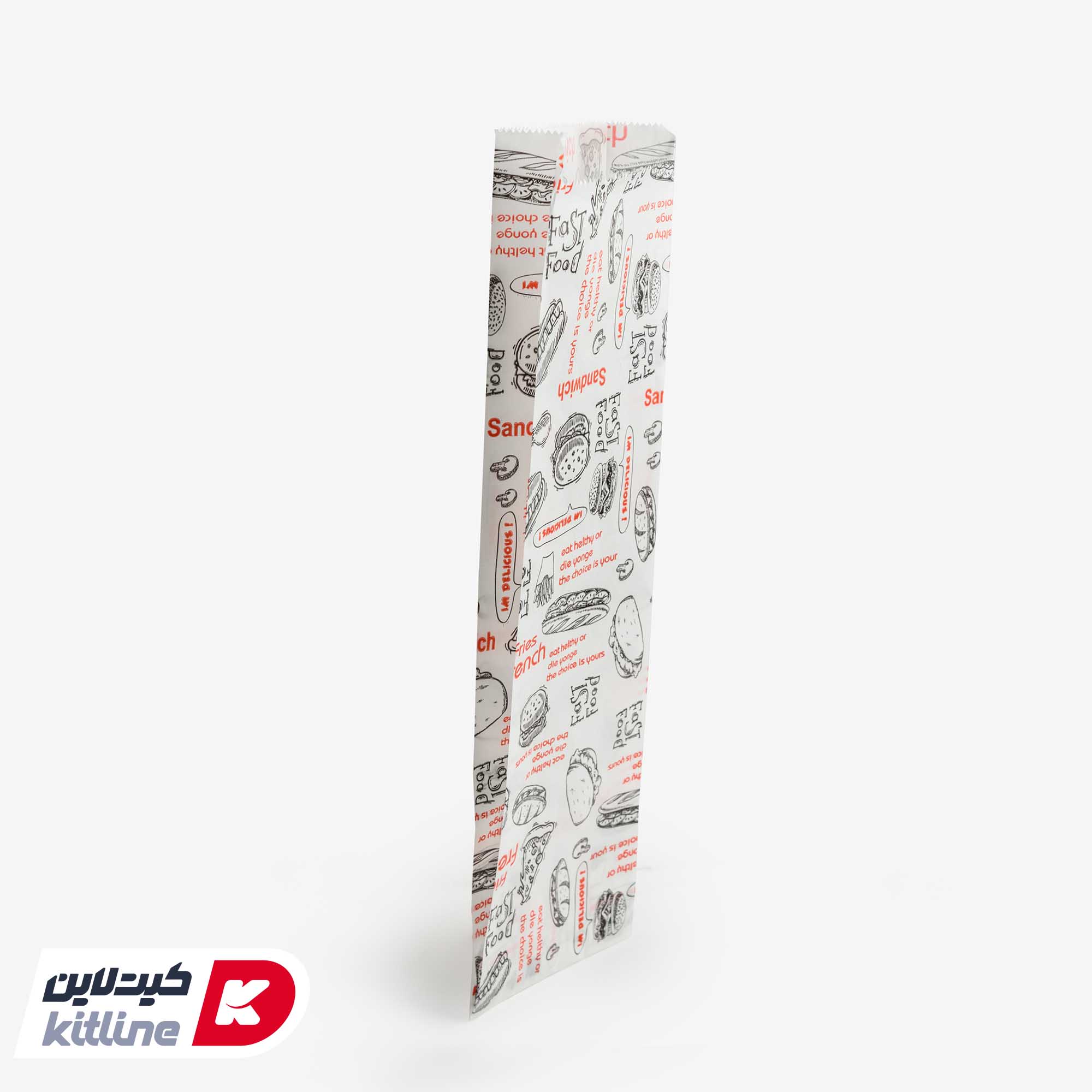 پاکت ساندویچ یکبار مصرف کاغذی مومی ۹×۳۲ سانتیمتری (کارتن ۴۵۰۰ عددی) - تصویر 3