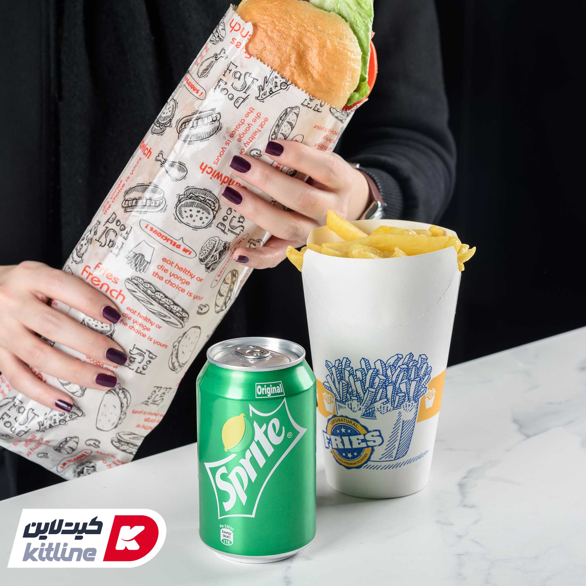 پاکت ساندویچ یکبار مصرف کاغذی مومی ۹×۳۲ سانتیمتری (کارتن ۴۵۰۰ عددی) - تصویر 5