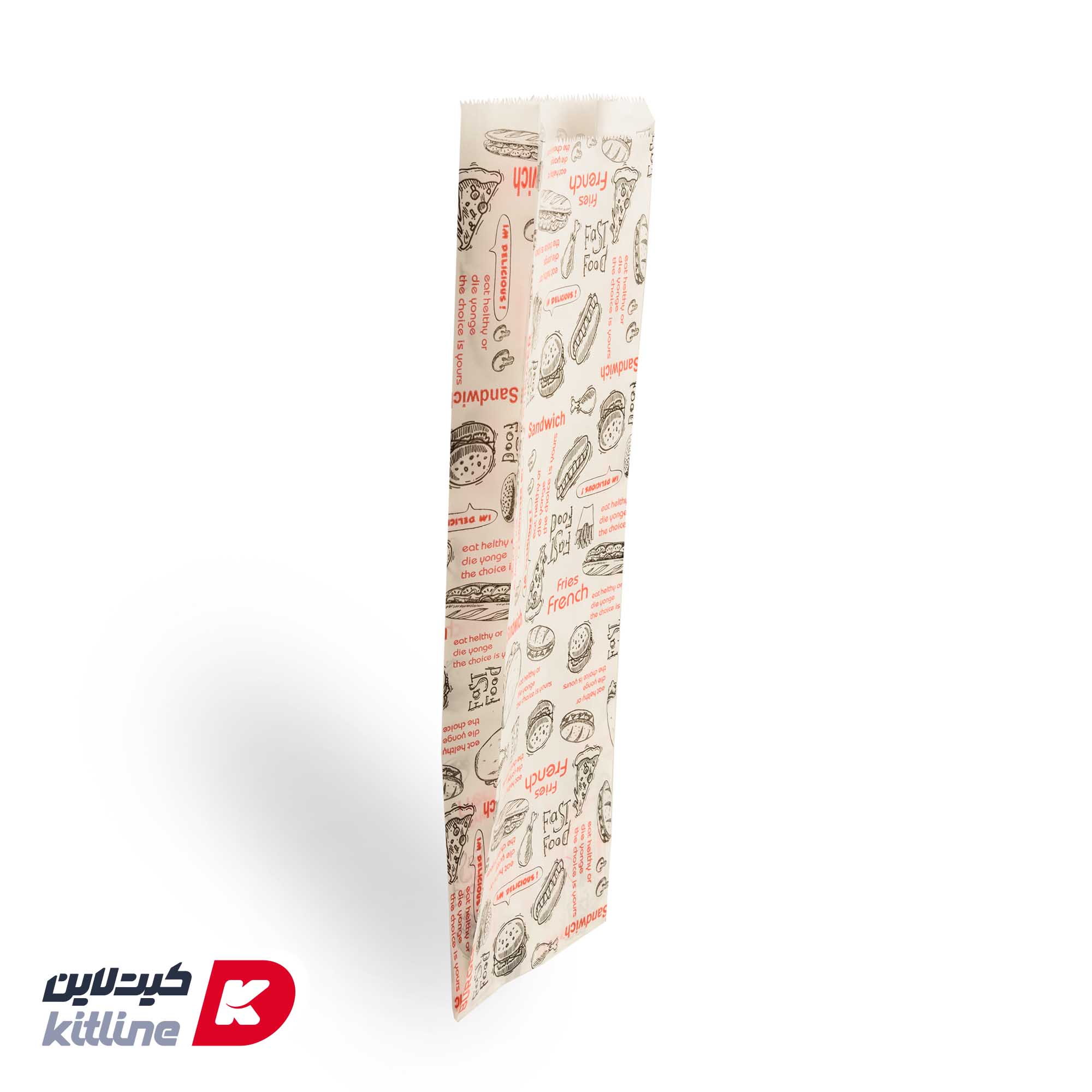 پاکت ساندویچ یکبار مصرف کاغذی مومی ۱۲×۳۷ سانتیمتری (کارتن ۴۰۰۰ عددی) - تصویر 3