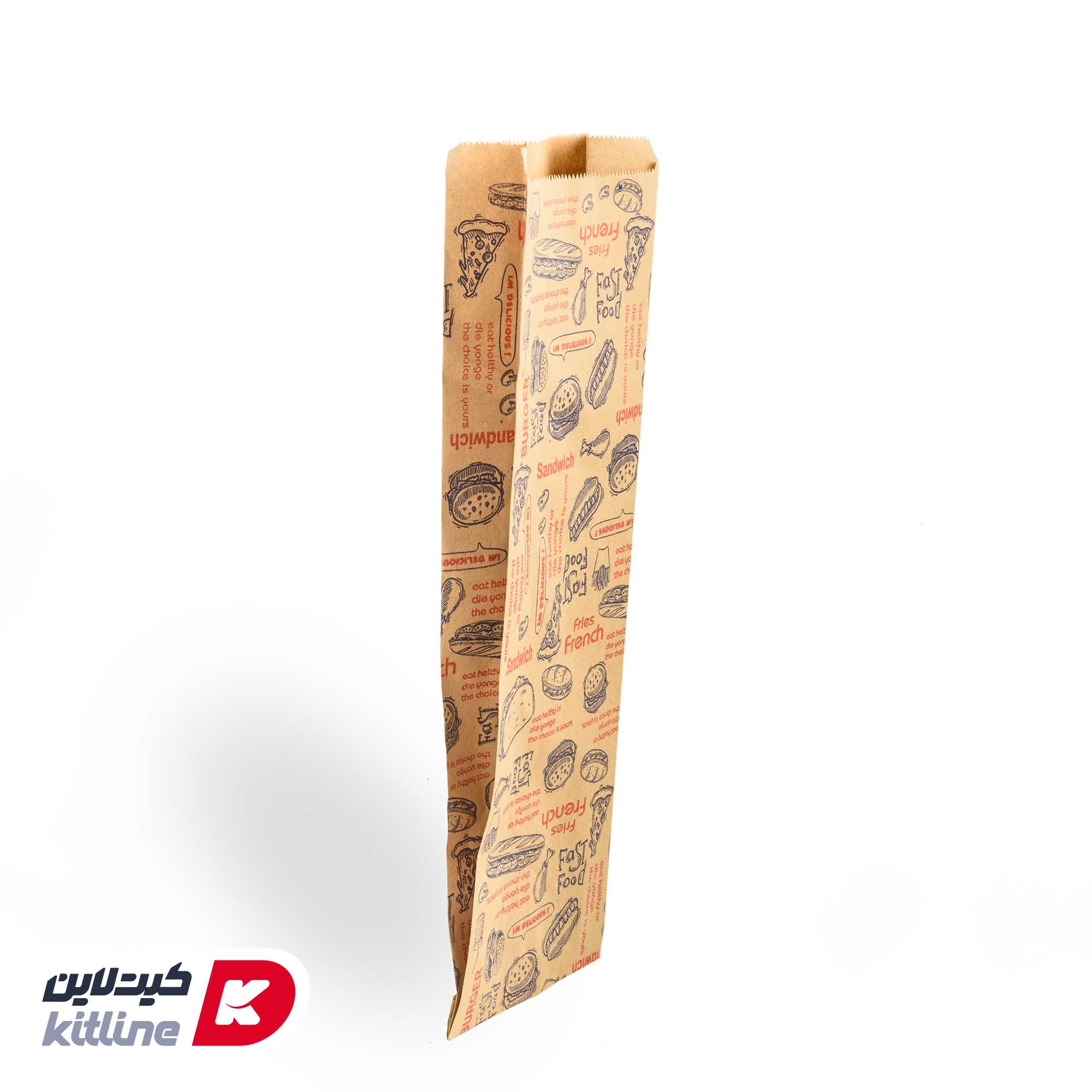 پاکت ساندویچ یکبار مصرف کاغذی کرافت ۱۲×۳۷ سانتیمتری (کارتن ۲۰۰۰ عددی) - تصویر 3