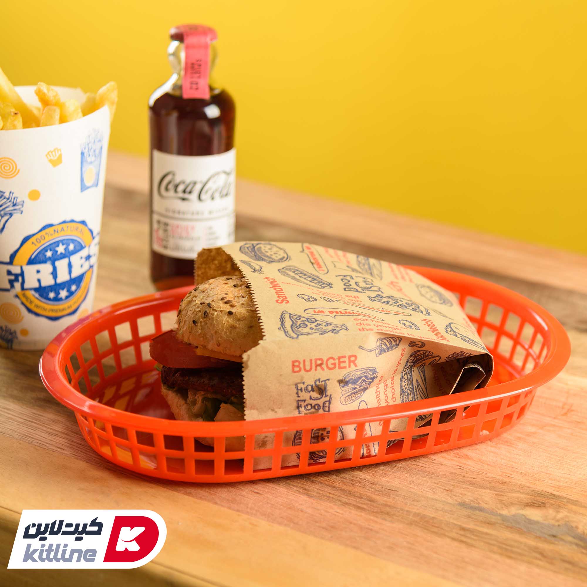 پاکت همبرگر یکبار مصرف کاغذی کرافت ۱۲×۲۷ سانتیمتری (کارتن ۲۵۰۰ عددی) - تصویر 4