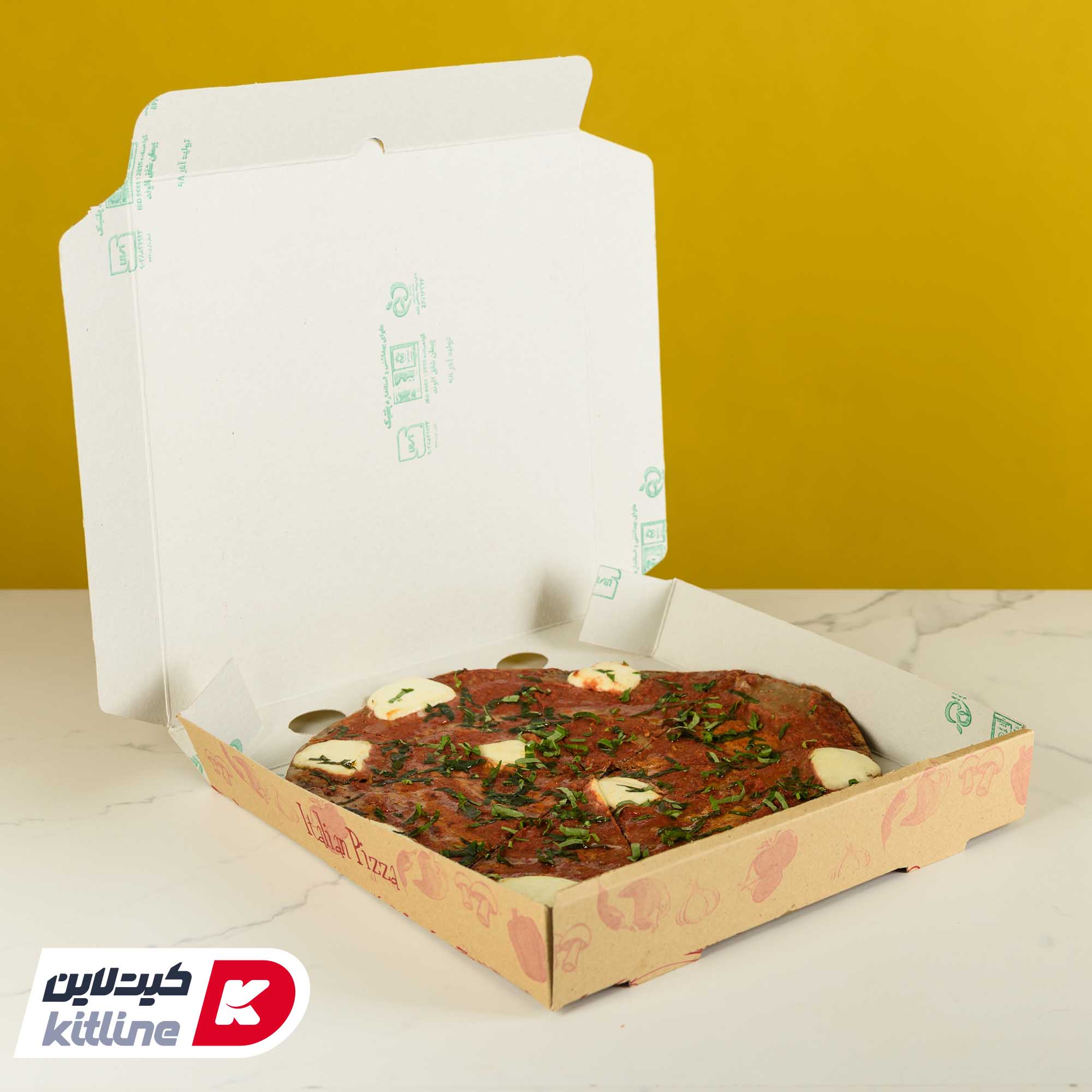 جعبه پیتزا کاغذی ۳۰ سانتیمتری (کارتن ۱۰۰ عددی) - تصویر 5