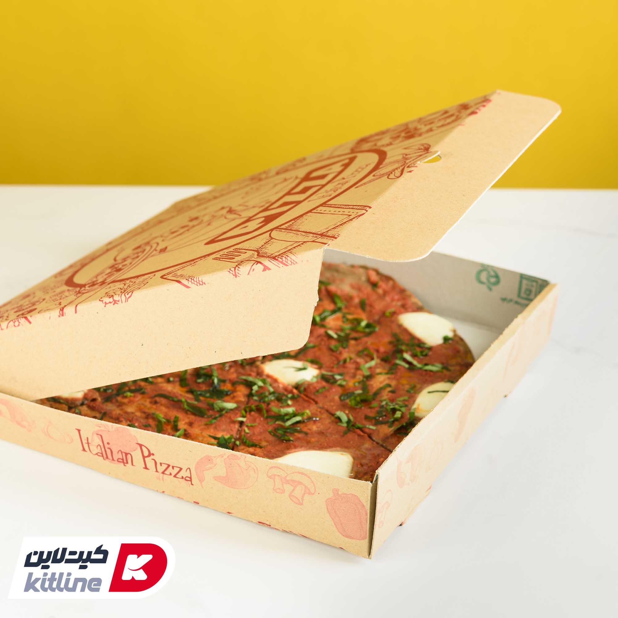 جعبه پیتزا کاغذی ۳۰ سانتیمتری (کارتن ۱۰۰ عددی) - تصویر 6