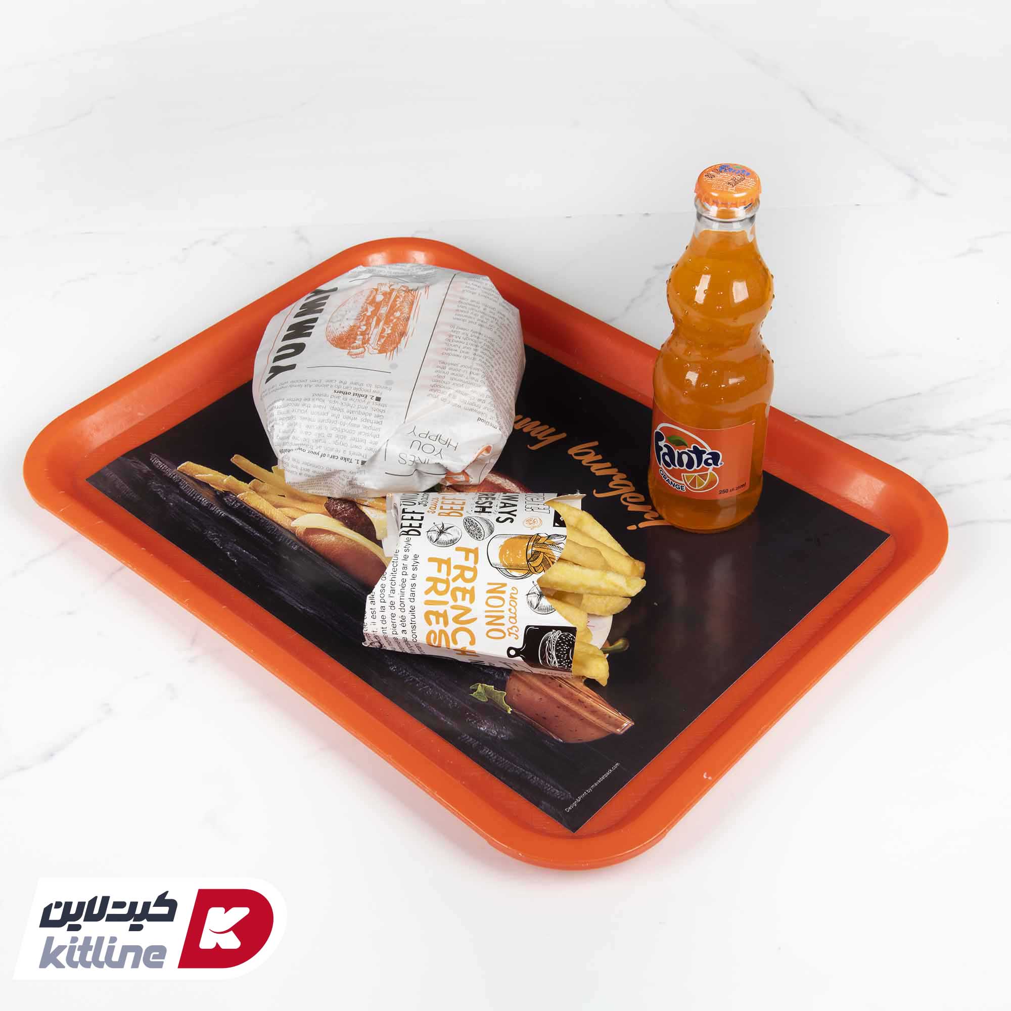 کاغذ کف سینی یکبار مصرف طرح برگر ۳۰×۴۰ سانتیمتری (کارتن ۵ کیلوگرمی) - تصویر 4