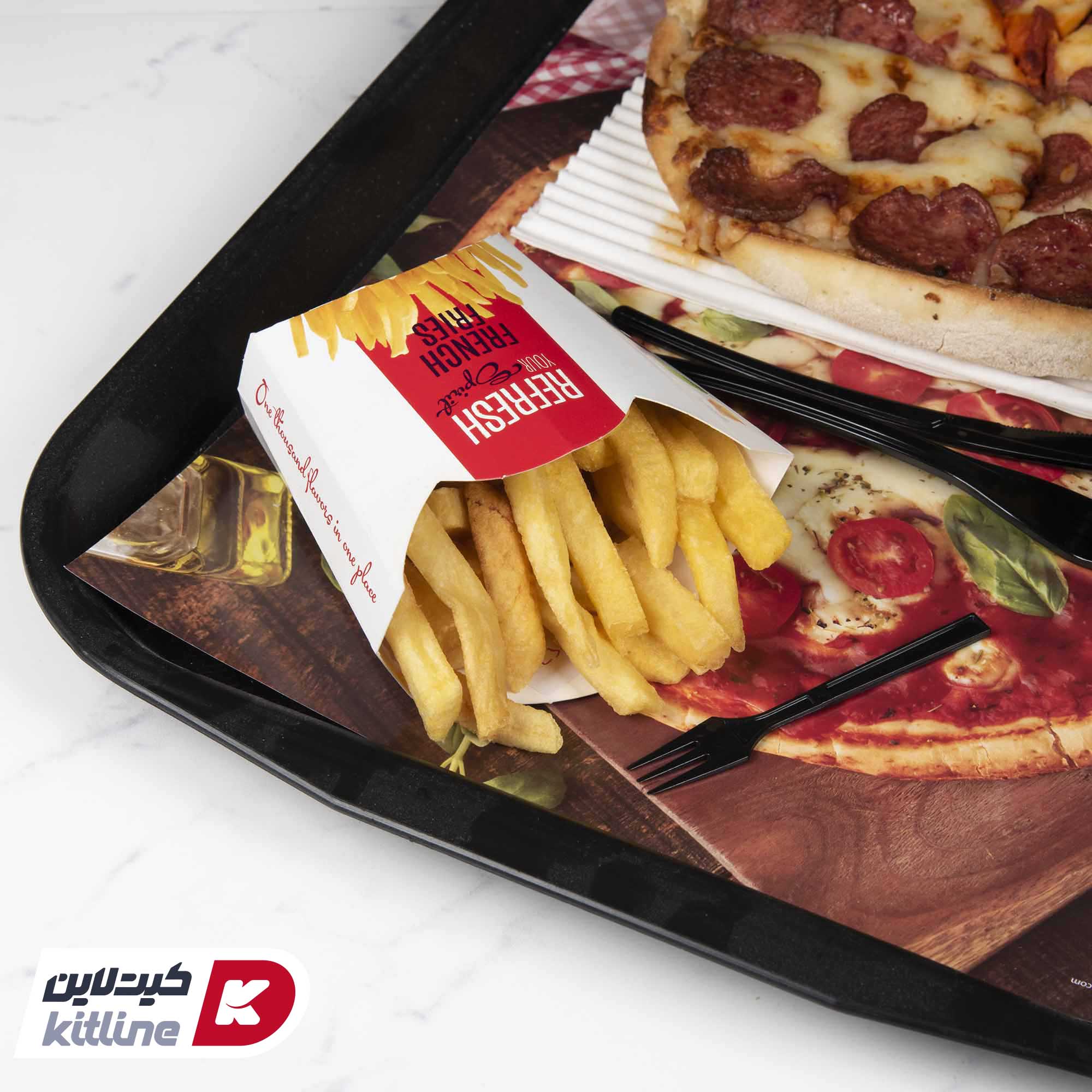 جعبه سیب زمینی یکبار مصرف کاغذی مک دونالدی ۱۲×۱۲.۵ سانتیمتری قرمز (کارتن ۱۲۰۰ عددی) - تصویر 7