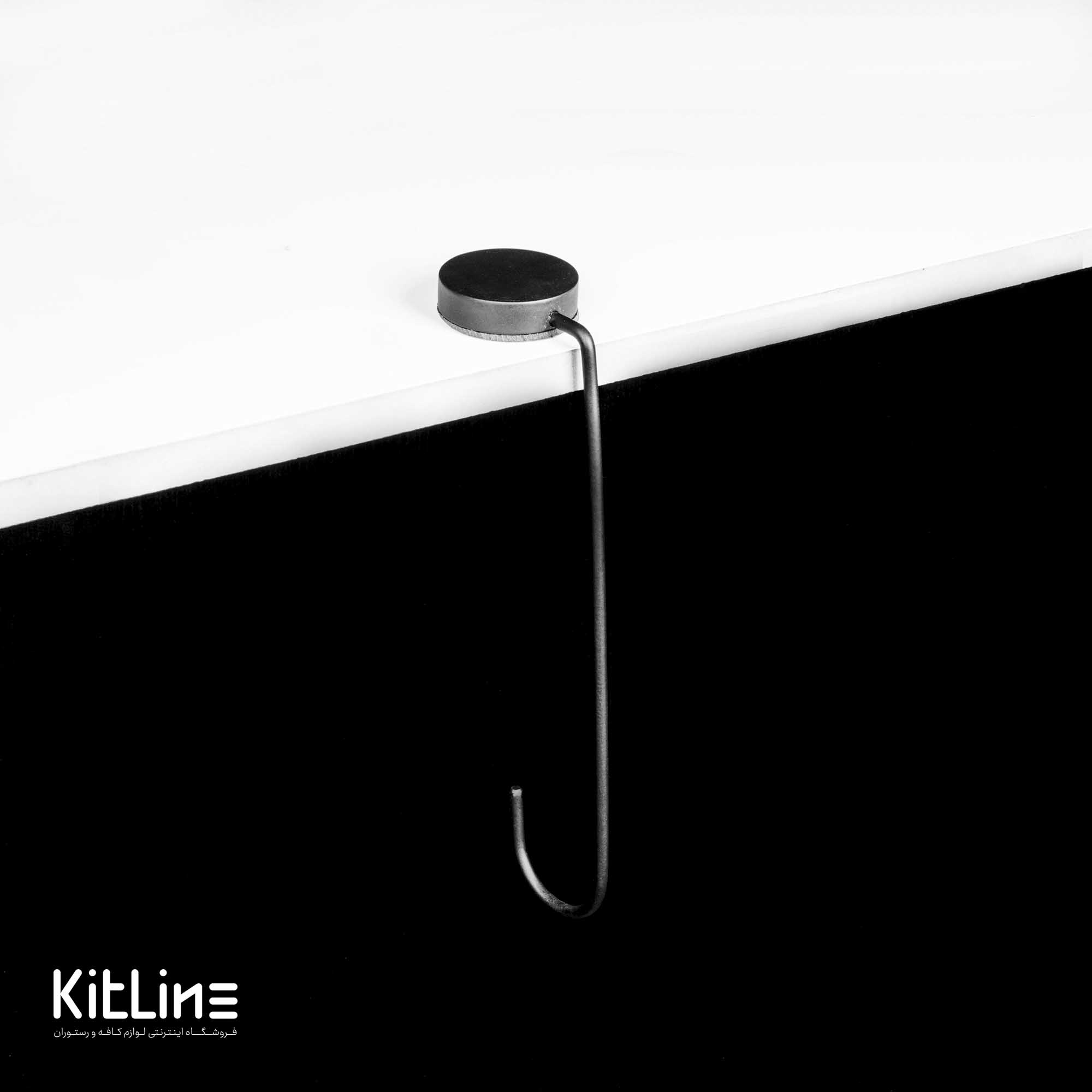 نگهدارنده کیف قلاب دار فلزی مشکی - تصویر 4