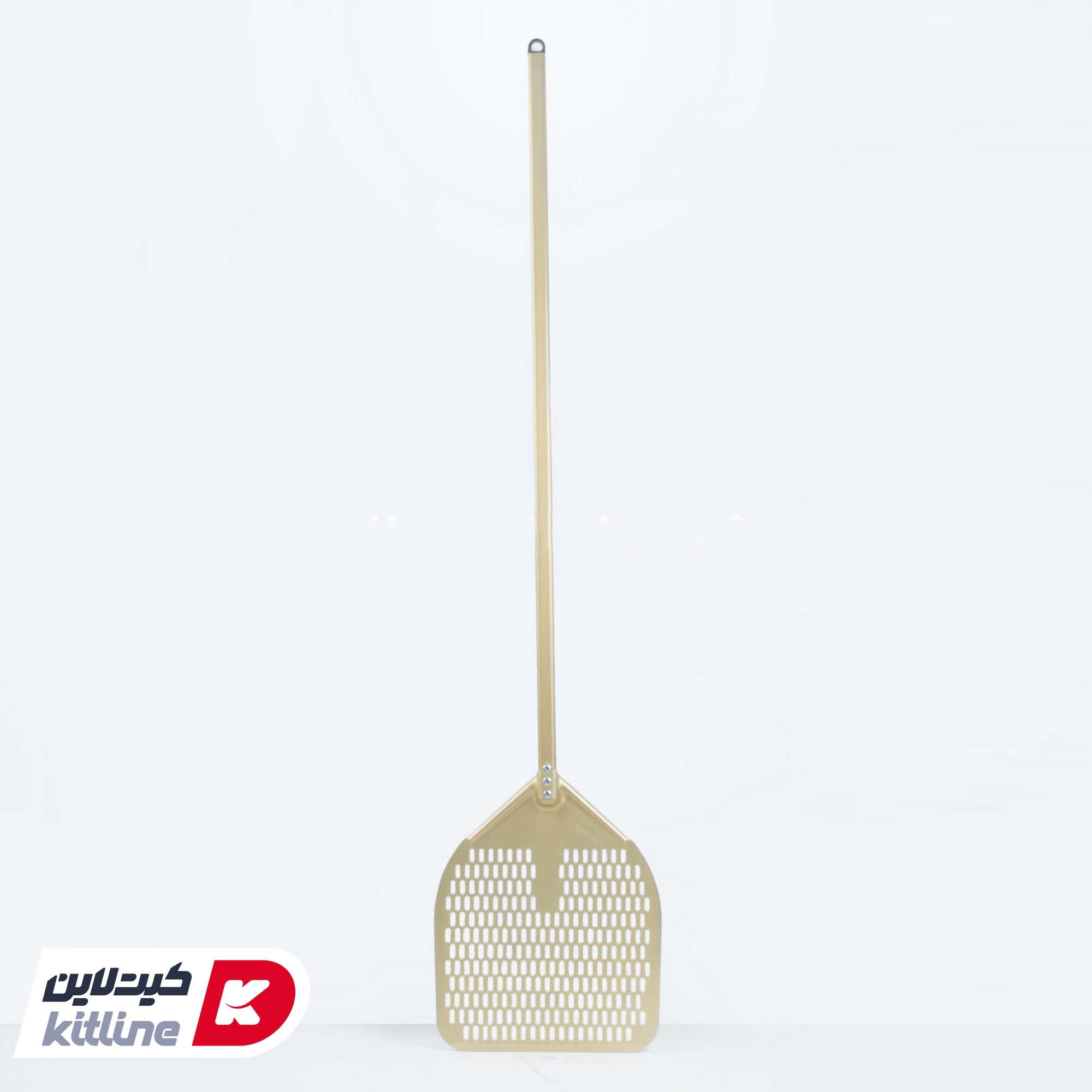 پارو پیتزا طلایی پانچ آلومینیومی مستطیلی کف ۳۷، دسته ۱۲۰ سانتیمتر کیچن تک