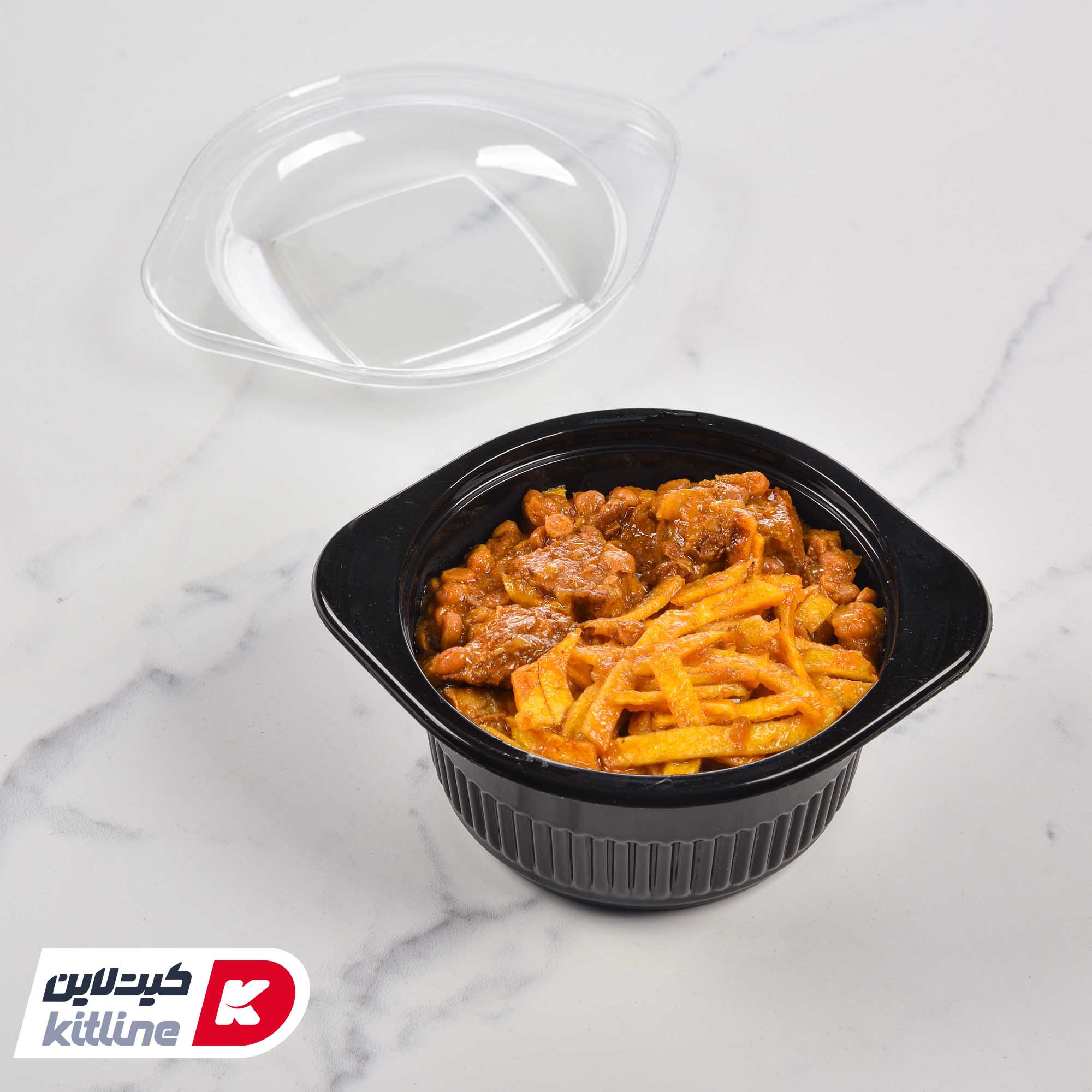 کاسه یکبار مصرف ۳۵۰ میلی لیتری مشکی همراه درب حبابی (کارتن ۵۰۰ عددی) - تصویر 5