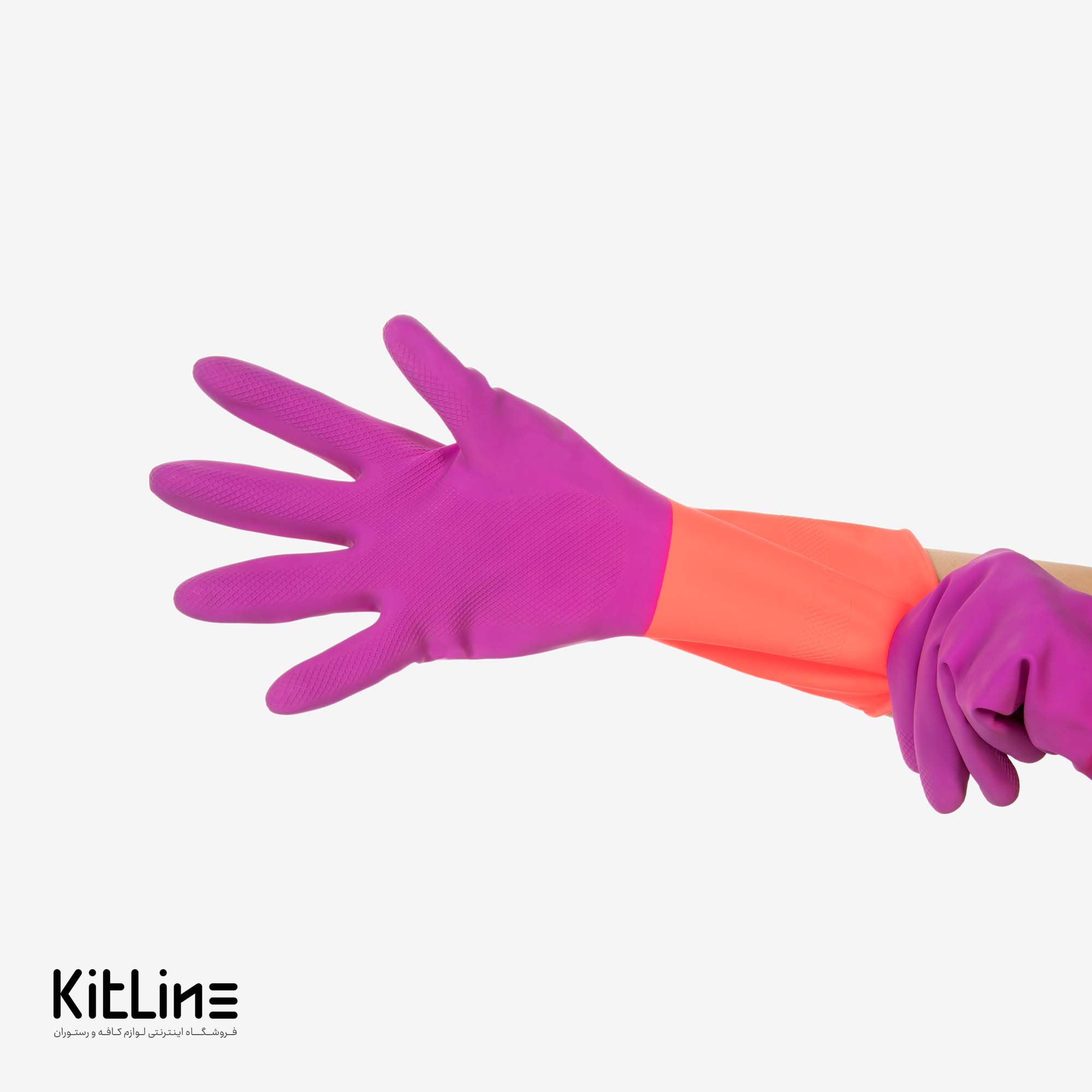 دستکش ظرفشویی ساق کوتاه سايز مدیوم