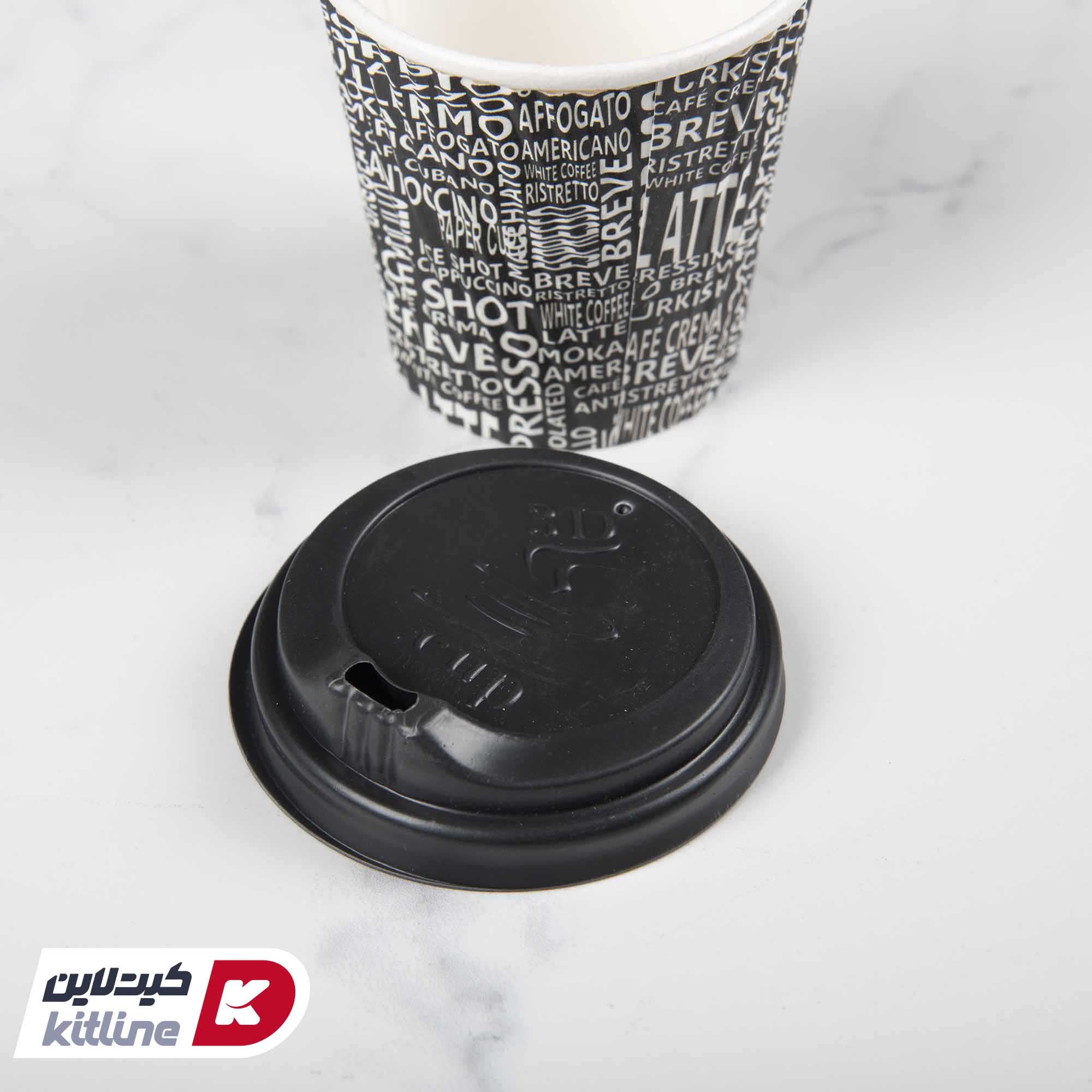 لیوان کاغذی یکبار مصرف دو جداره ۱۲۰ میلی لیتری همراه درب (کارتن ۵۰۰ عددی) - تصویر 3