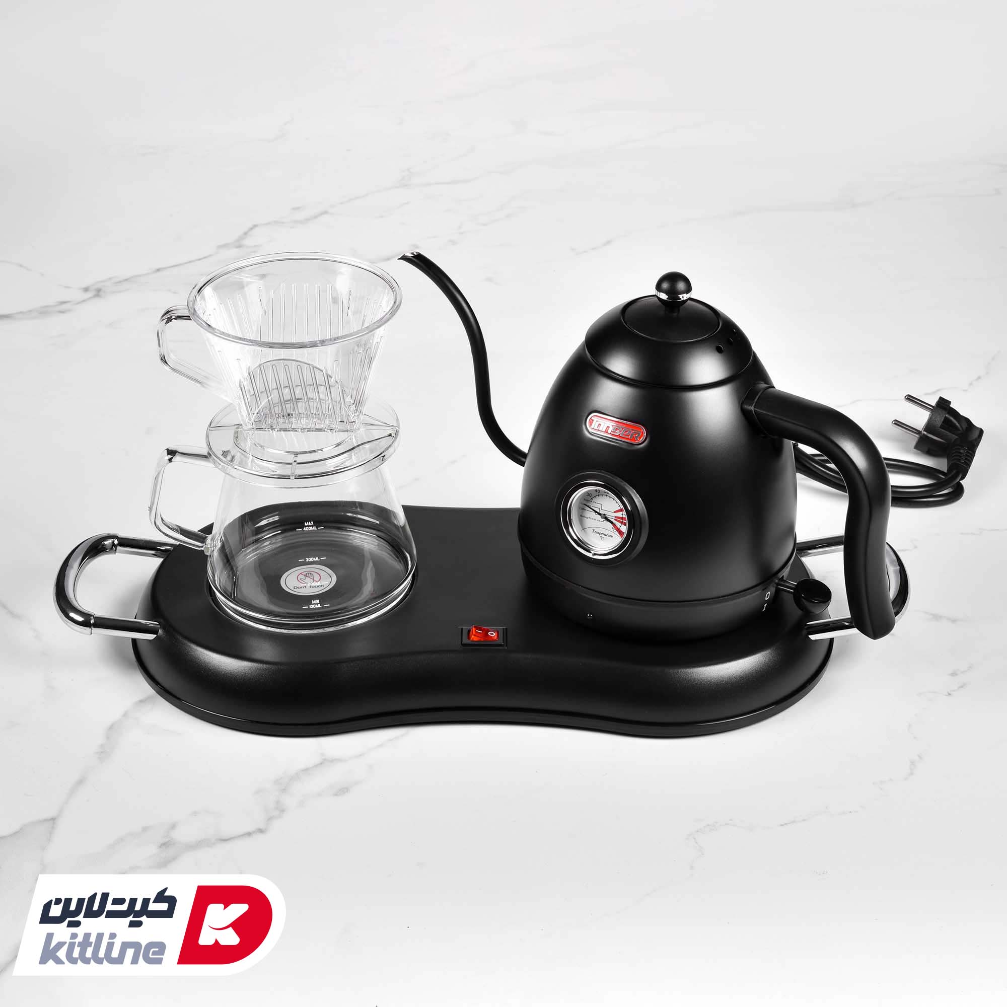 کتل برقی استیل ۸۰۰ میلیلیتری تنسر (Tanser) مدل GL-T6c