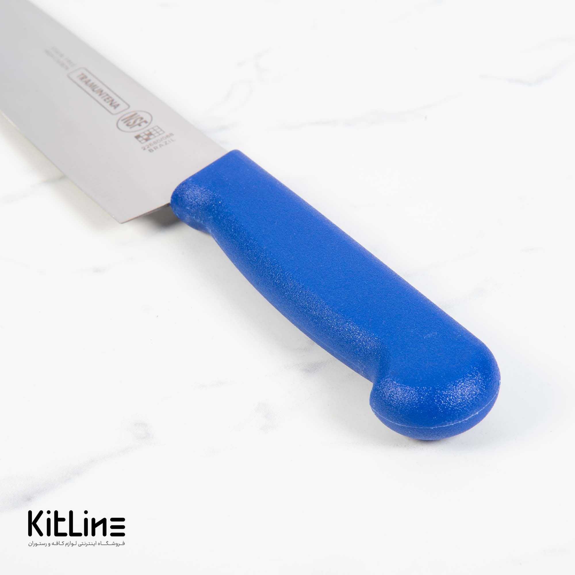 چاقو سرآشپز ۱۷.۵ سانتیمتری بداف دسته آبی (TRAMUNTENA) - تصویر 3