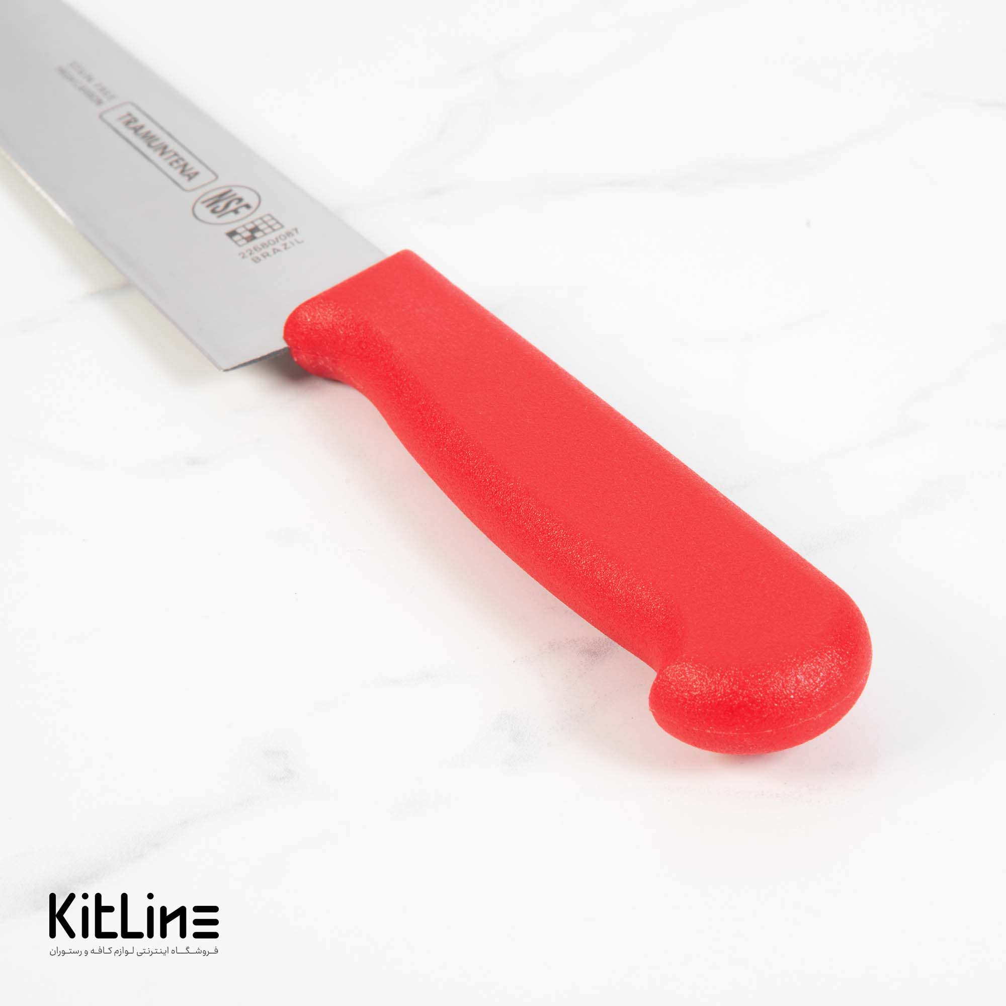 چاقو سرآشپز ۱۷.۵ سانتیمتری بداف دسته قرمز (TRAMUNTENA) - تصویر 3