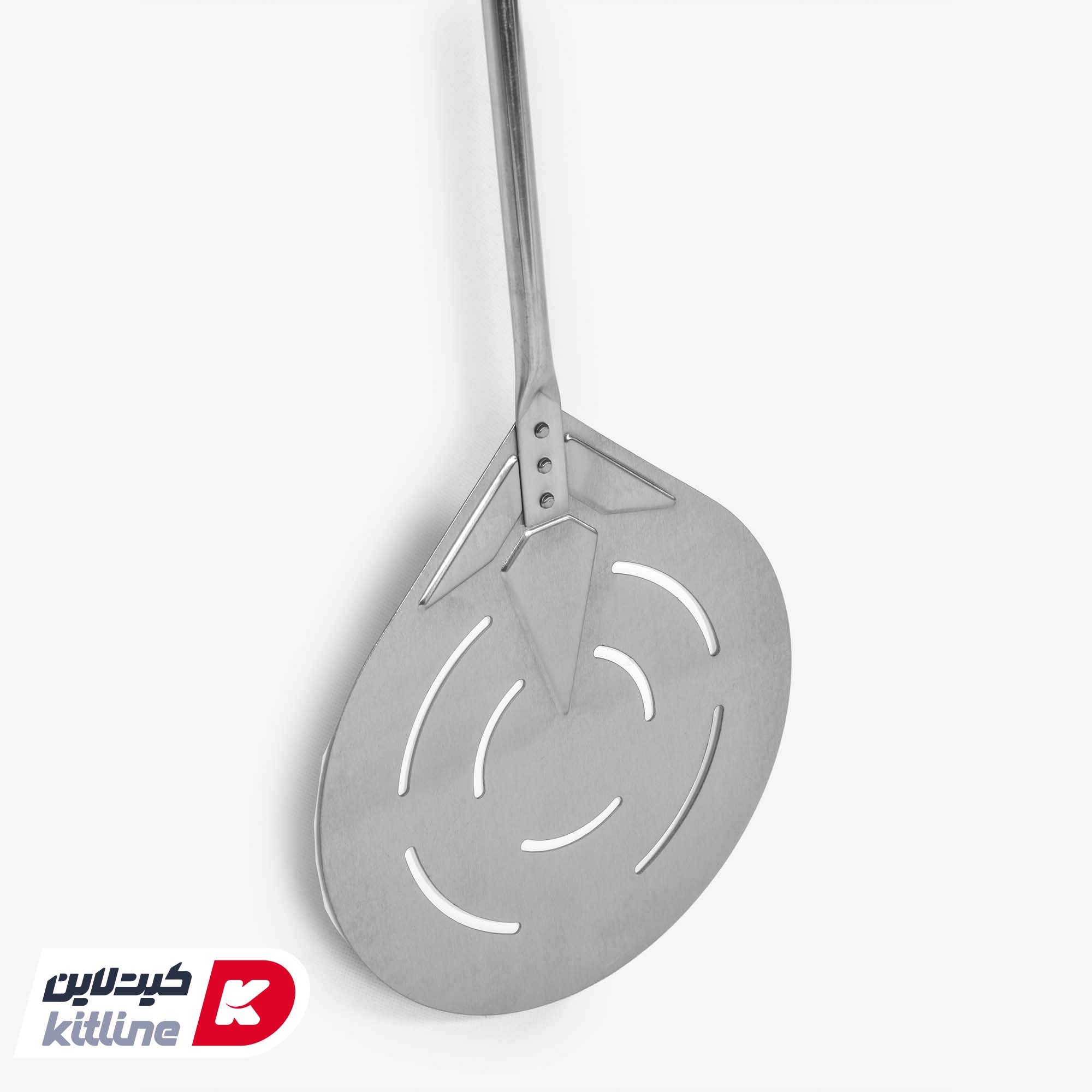 پارو پیتزا ناپلی استیل گرد کف ۲۳، دسته ۷۵ سانتیمتر کیچن تک - تصویر 4