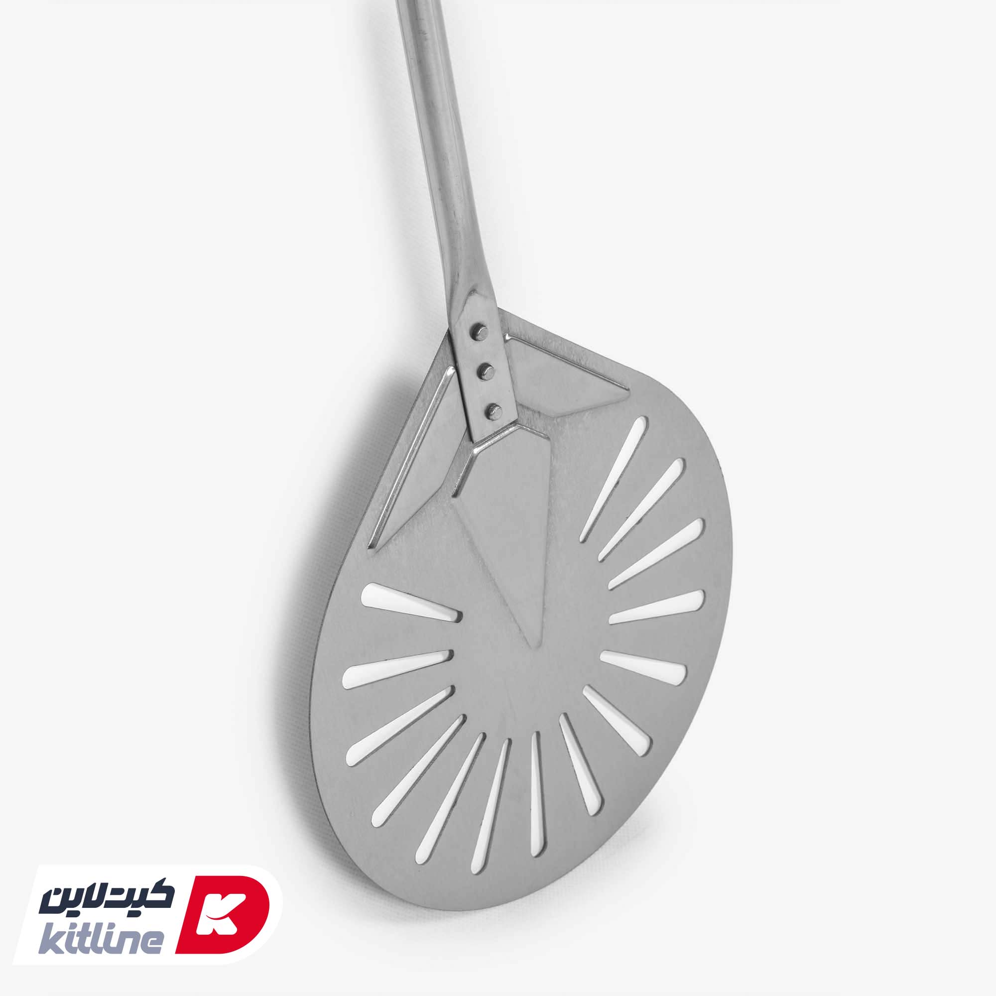 پارو پیتزا پانچ استیل گرد کف ۲۰، دسته ۱۵۰ سانتیمتر کیچن تک - تصویر 5