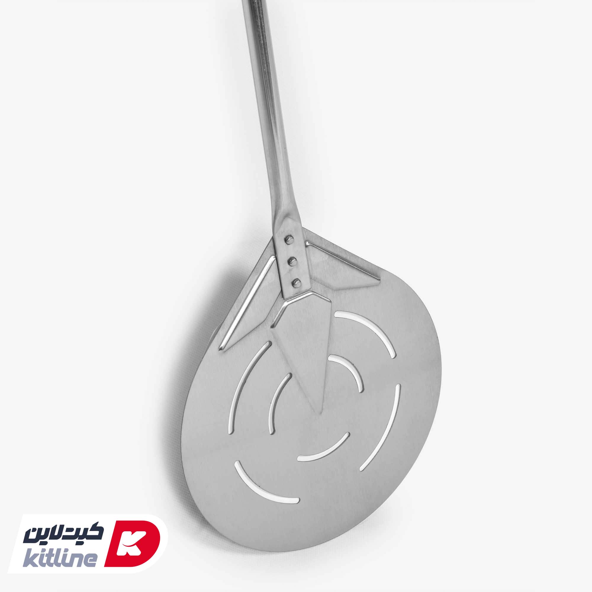 پارو پیتزا ناپلی استیل گرد کف ۲۰، دسته ۱۵۰ سانتیمتر کیچن تک - تصویر 4