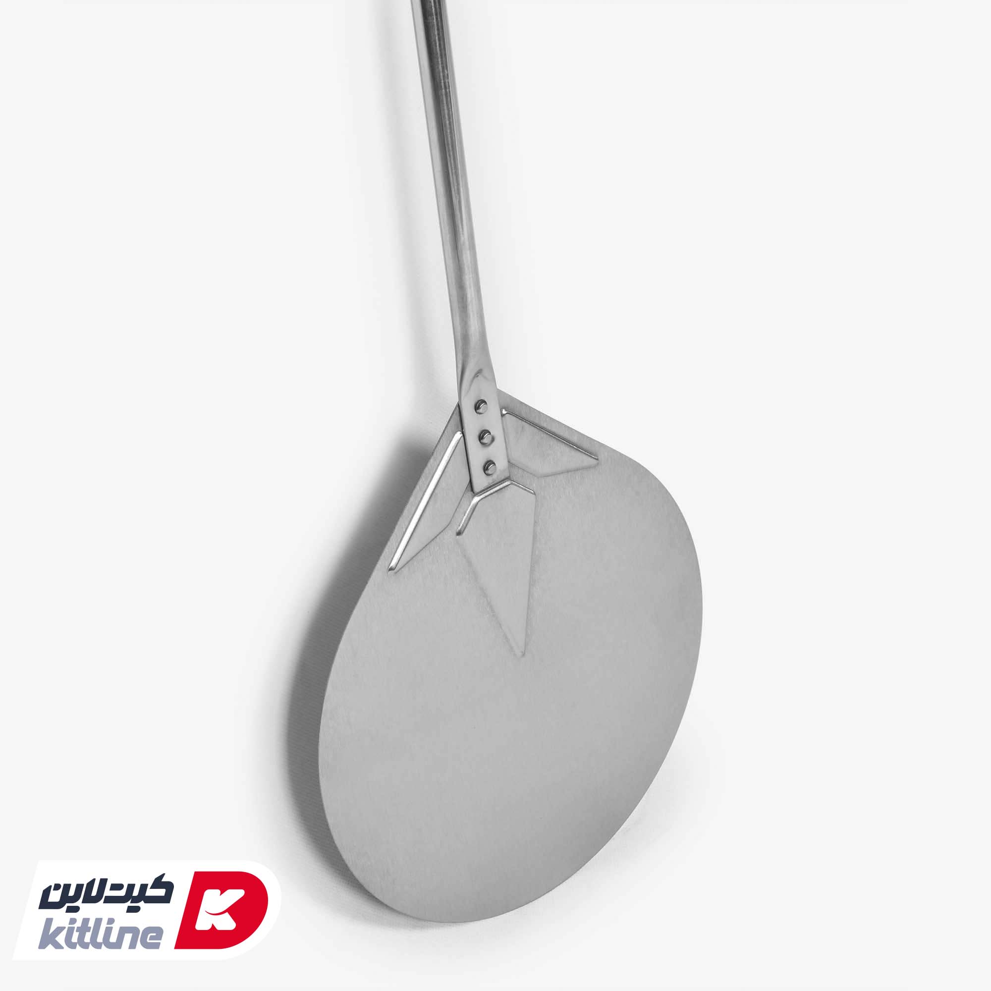 پارو پیتزا استیل گرد کف ۲۳، دسته ۷۵ سانتیمتر کیچن تک - تصویر 4