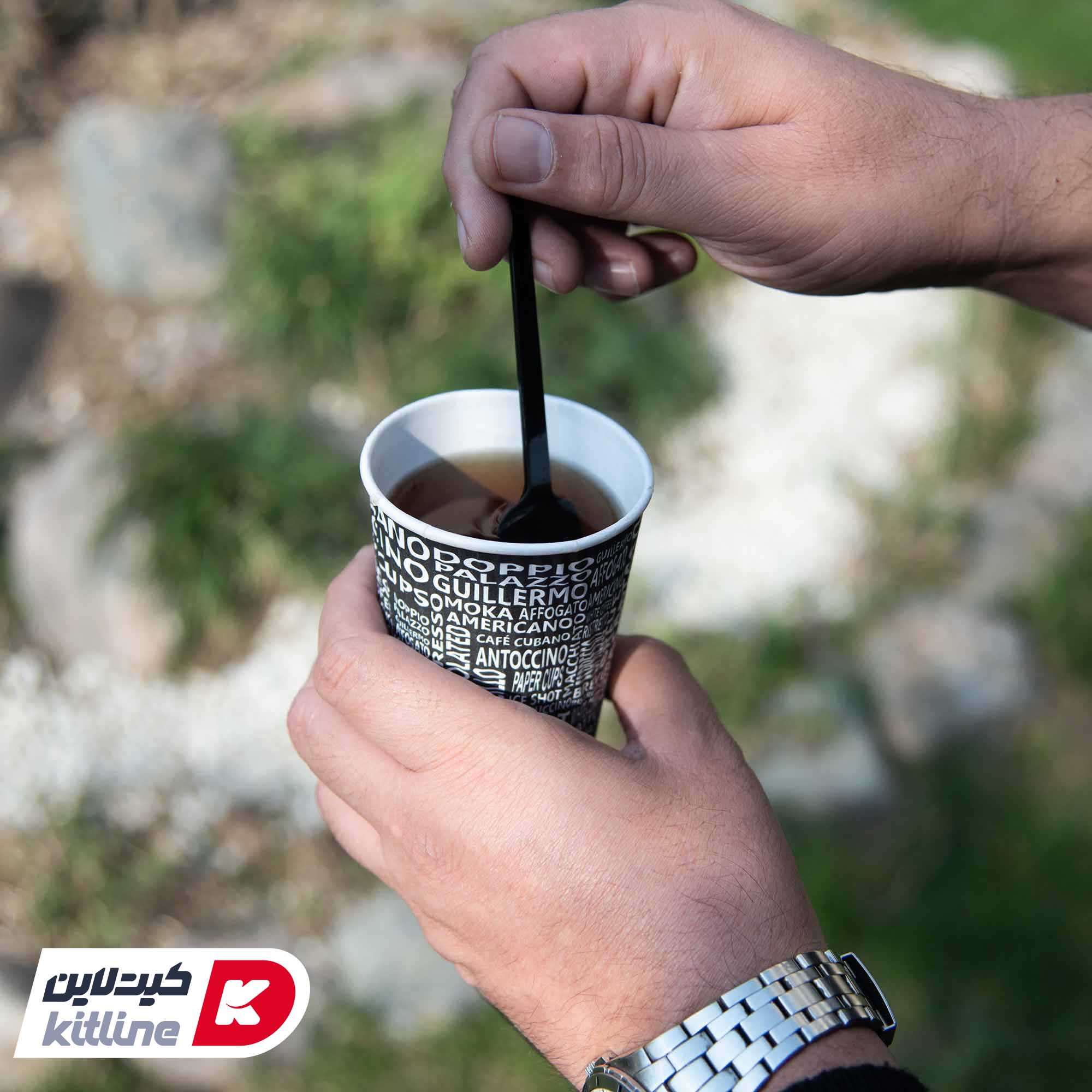 قاشق یکبار مصرف ۱۳.۵ سانتیمتری مشکی (کارتن ۲۰۰۰ عددی) - تصویر 4