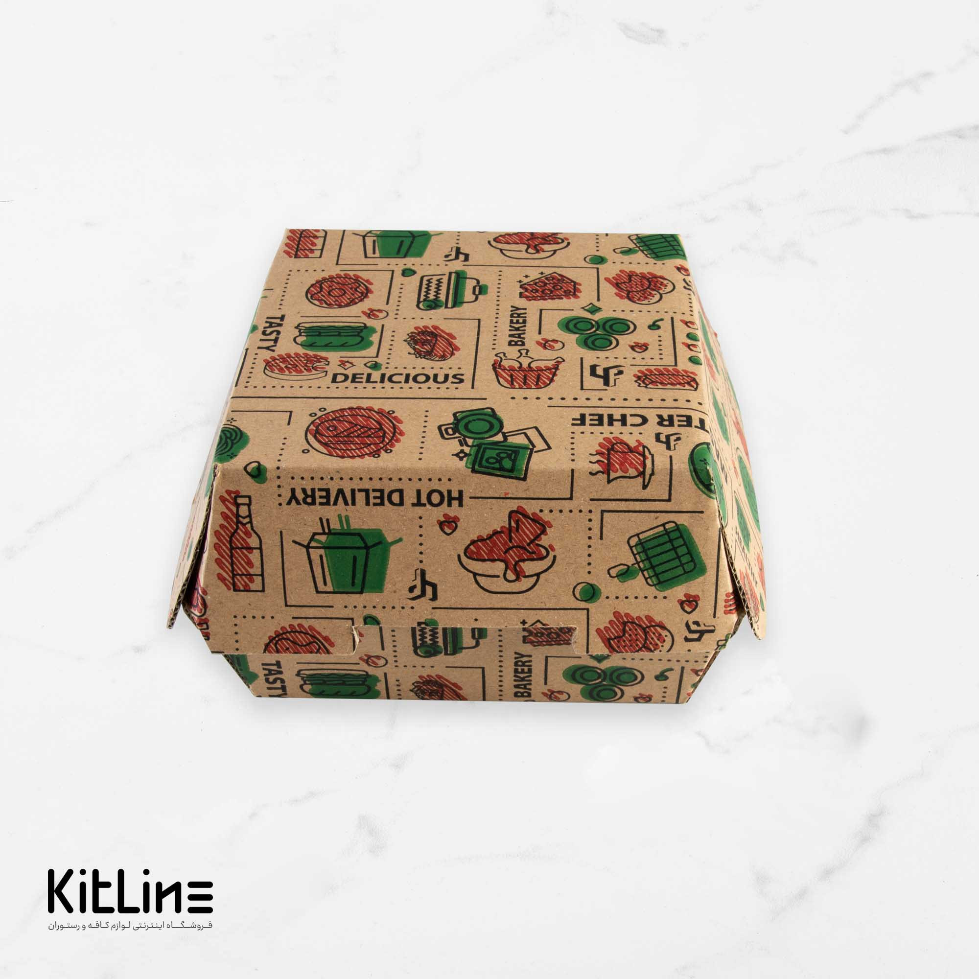 جعبه سوخاری یکبار مصرف کرافت ضخیم ۱۷×۱۷ سانتیمتری (کارتن ۱۰۰ عددی) - تصویر 3