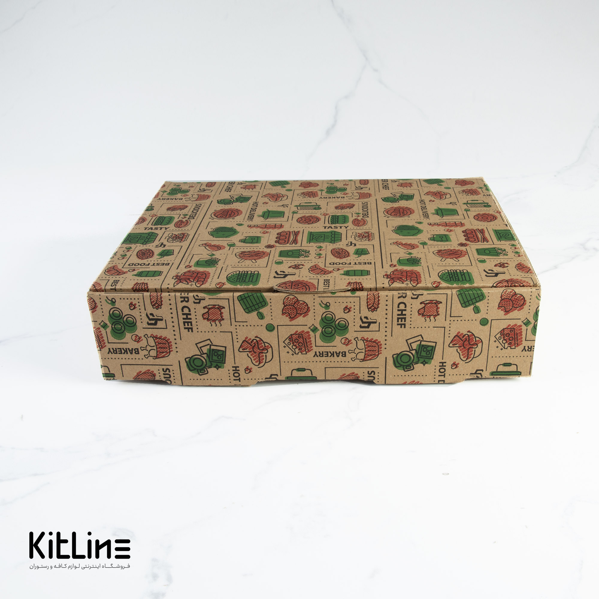 جعبه بیرون بر غذا کرافت ضخیم ۲۱×۲۸ سانتیمتری (کارتن ۵۰ عددی) - تصویر 3