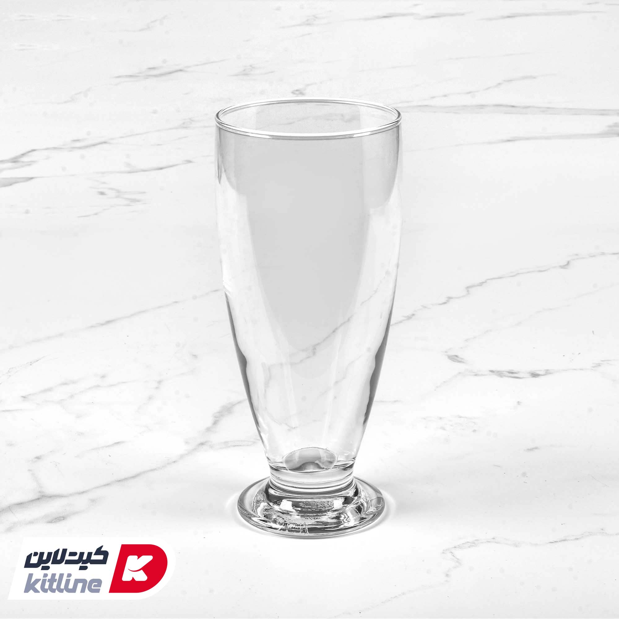 لیوان شیشه ای ۴۷۰ میلی‌لیتری پاشاباغچه مدل چین چین