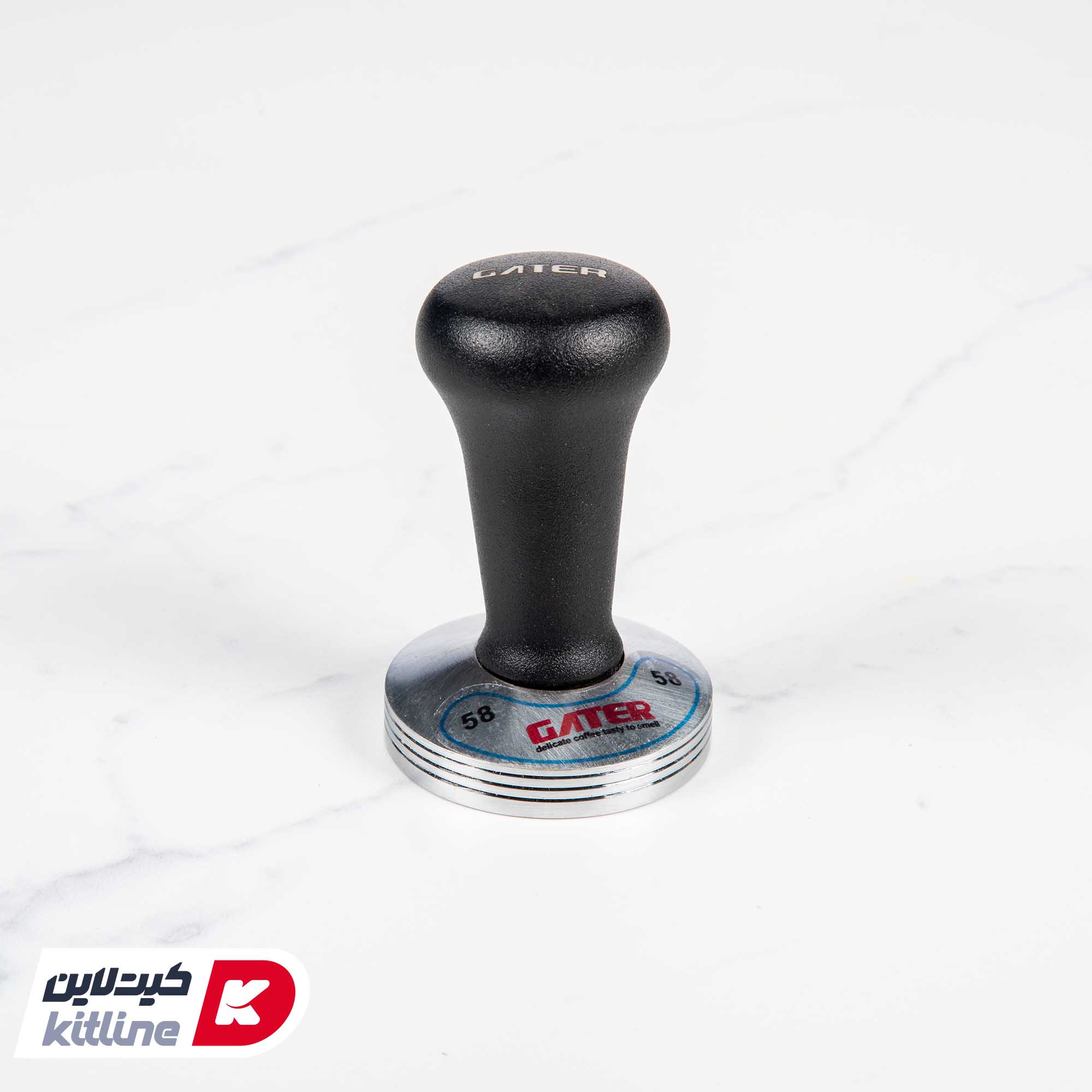تمپر قهوه ۵۸ میلیمتری دسته مشکی گتر