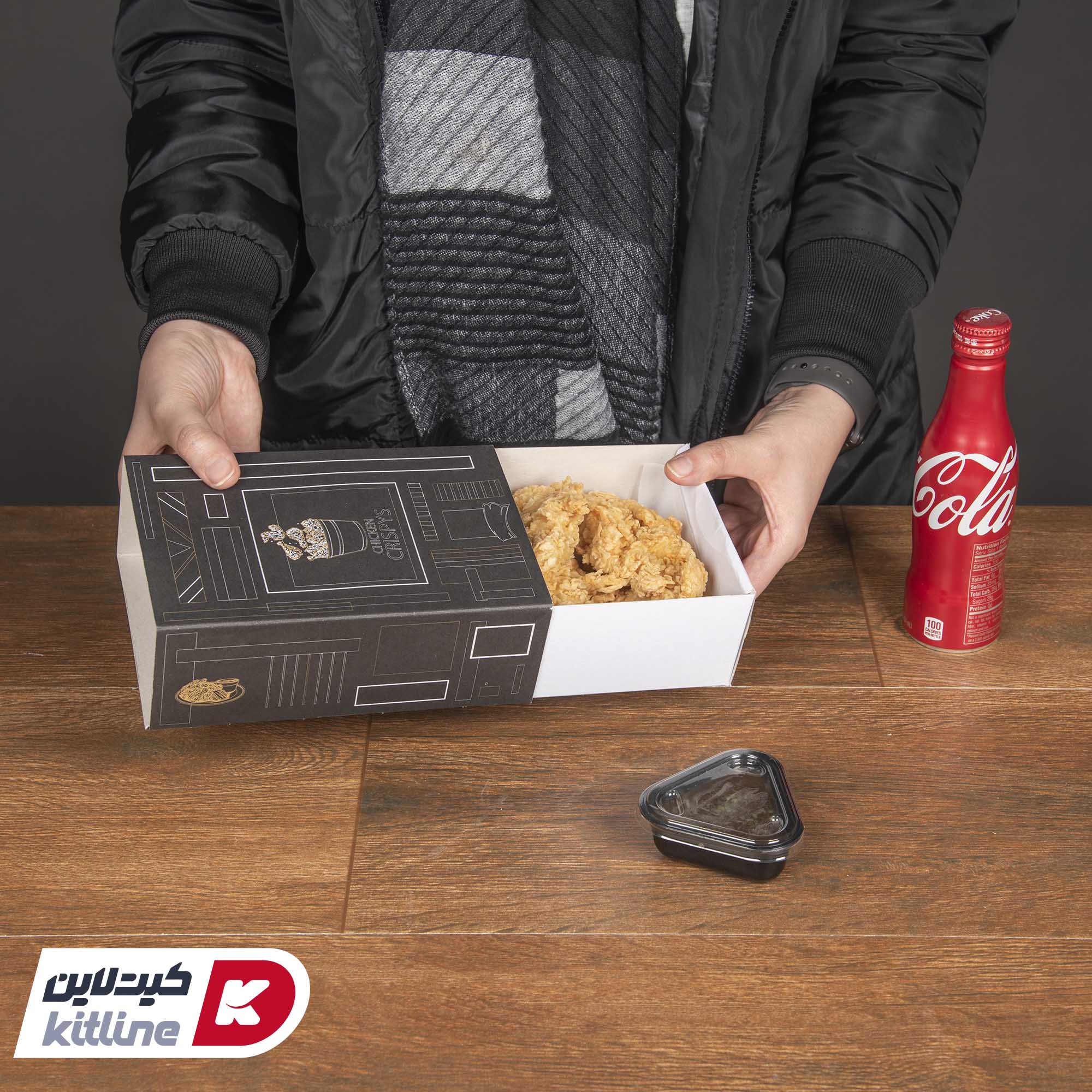 جعبه سوخاری یکبار مصرف کاغذی کشویی طرح دار مشکی ۱۲×۱۹ سانتیمتری (کارتن ۲۰۰ عددی) - تصویر 4