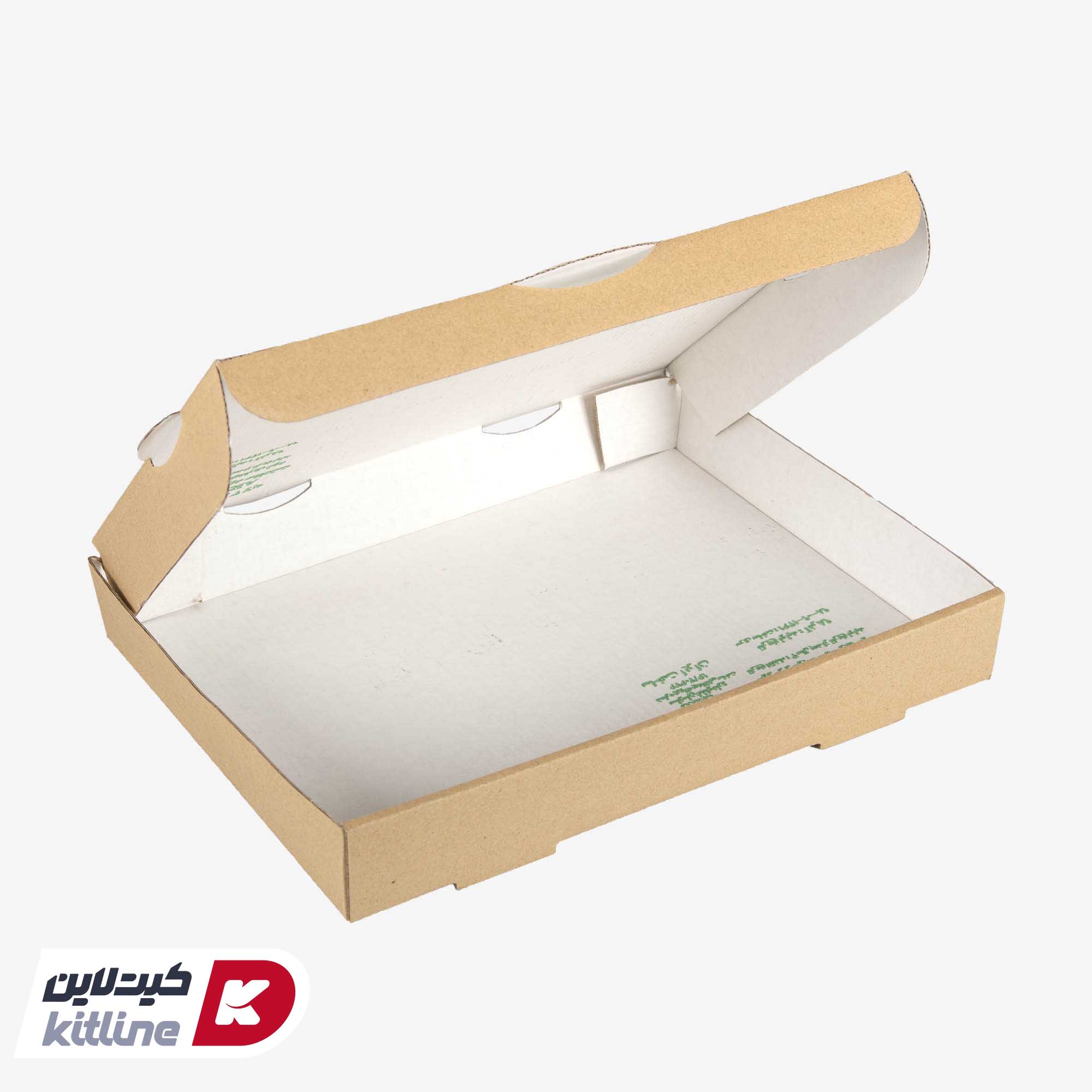 جعبه پیتزا کاغذی ایفلوت چاپدار ۳۱×۲۷ سانتیمتری (کارتن ۱۰۰ عددی) - تصویر 3