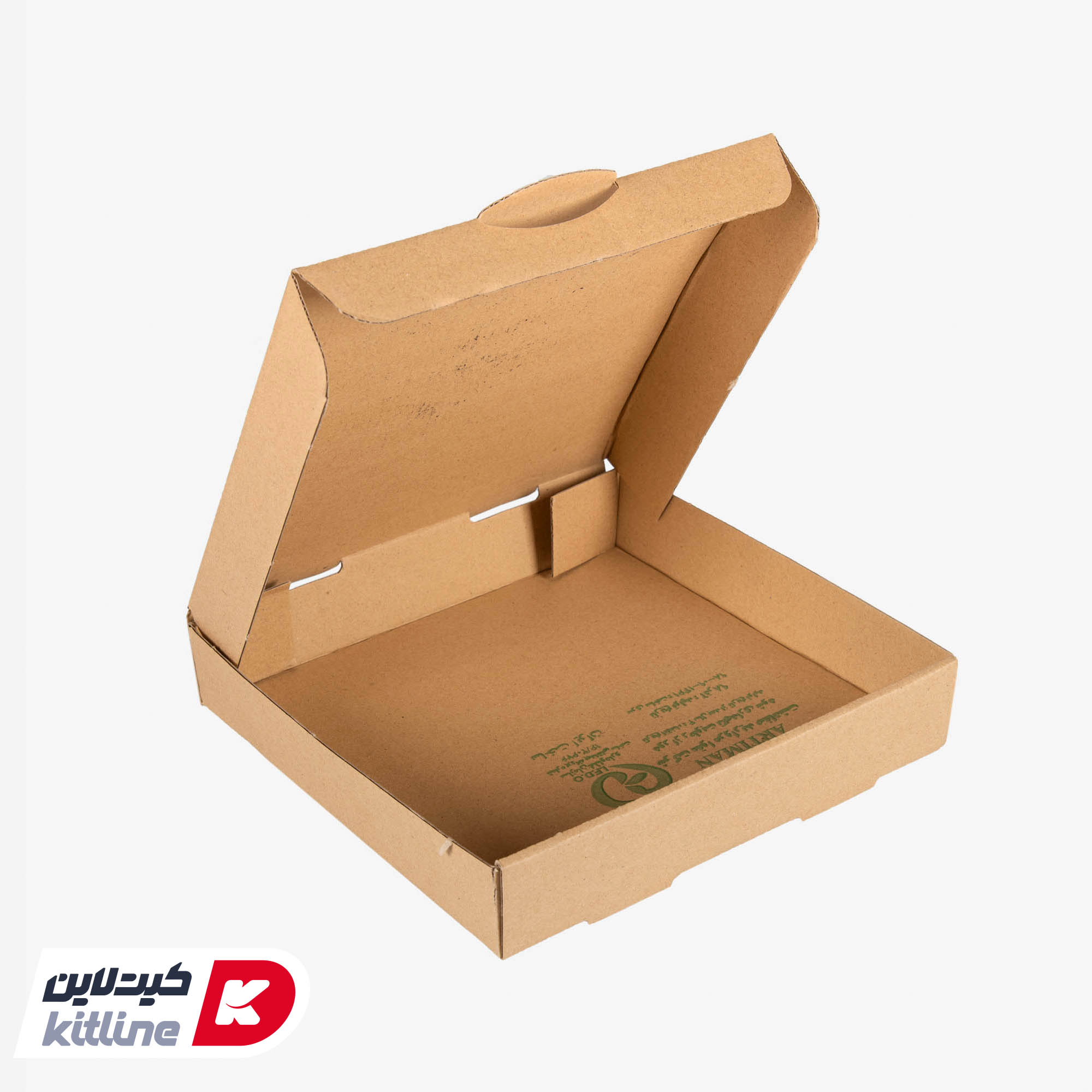 جعبه پیتزا کاغذی ایفلوت چاپدار ۲۰ سانتیمتری (کارتن ۱۰۰ عددی) - تصویر 4