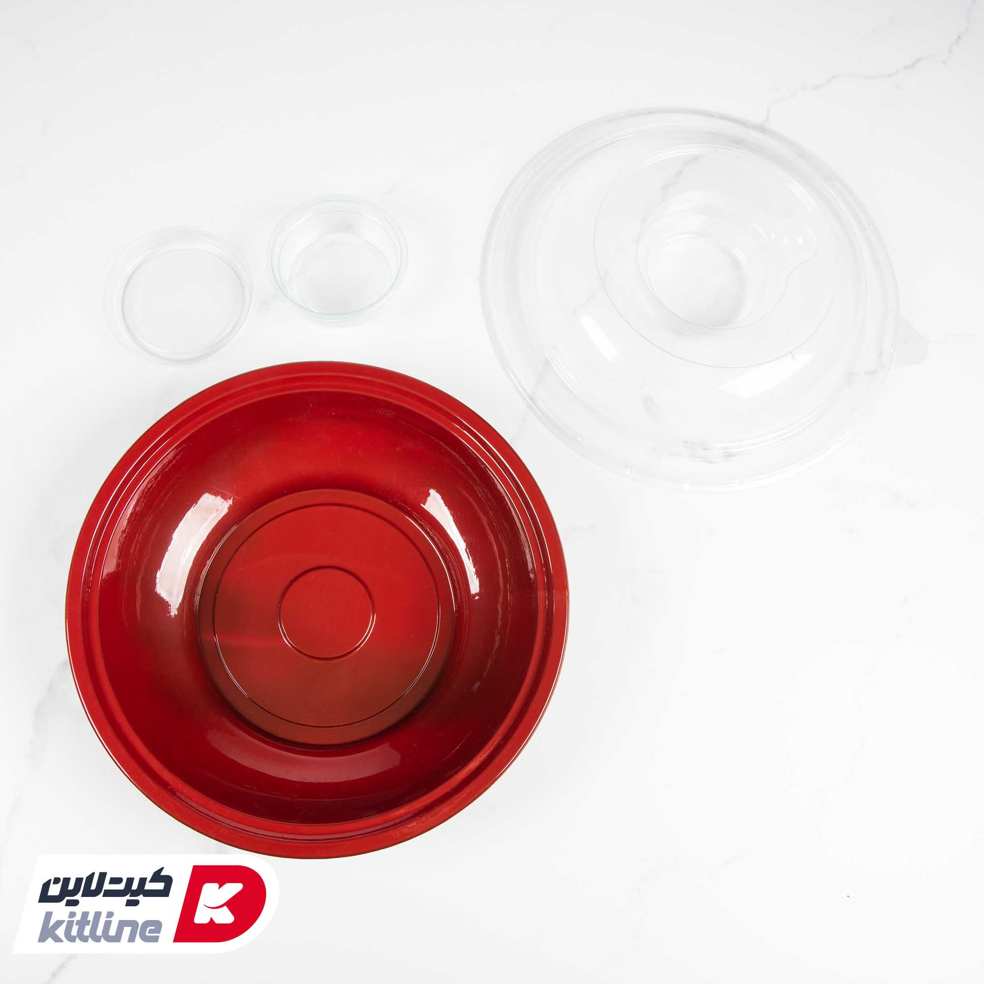 ظرف سالاد یکبار مصرف ۱۲۰۰ میلی لیتری مشکی همراه درب (کارتن ۲۰۰ عددی) - تصویر 4