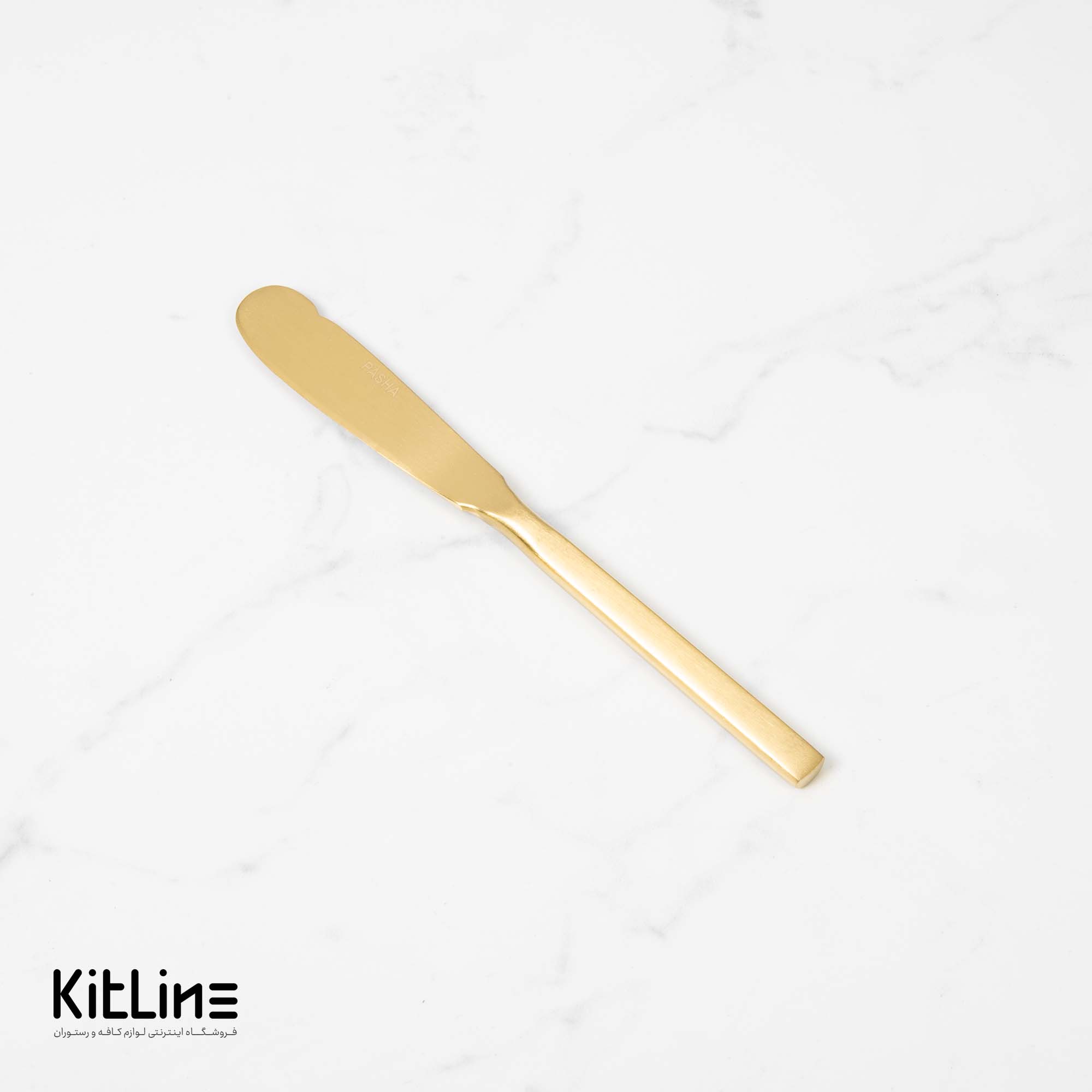 کارد کره خوری صنایع استیل مدل میلان تمام مات طلایی