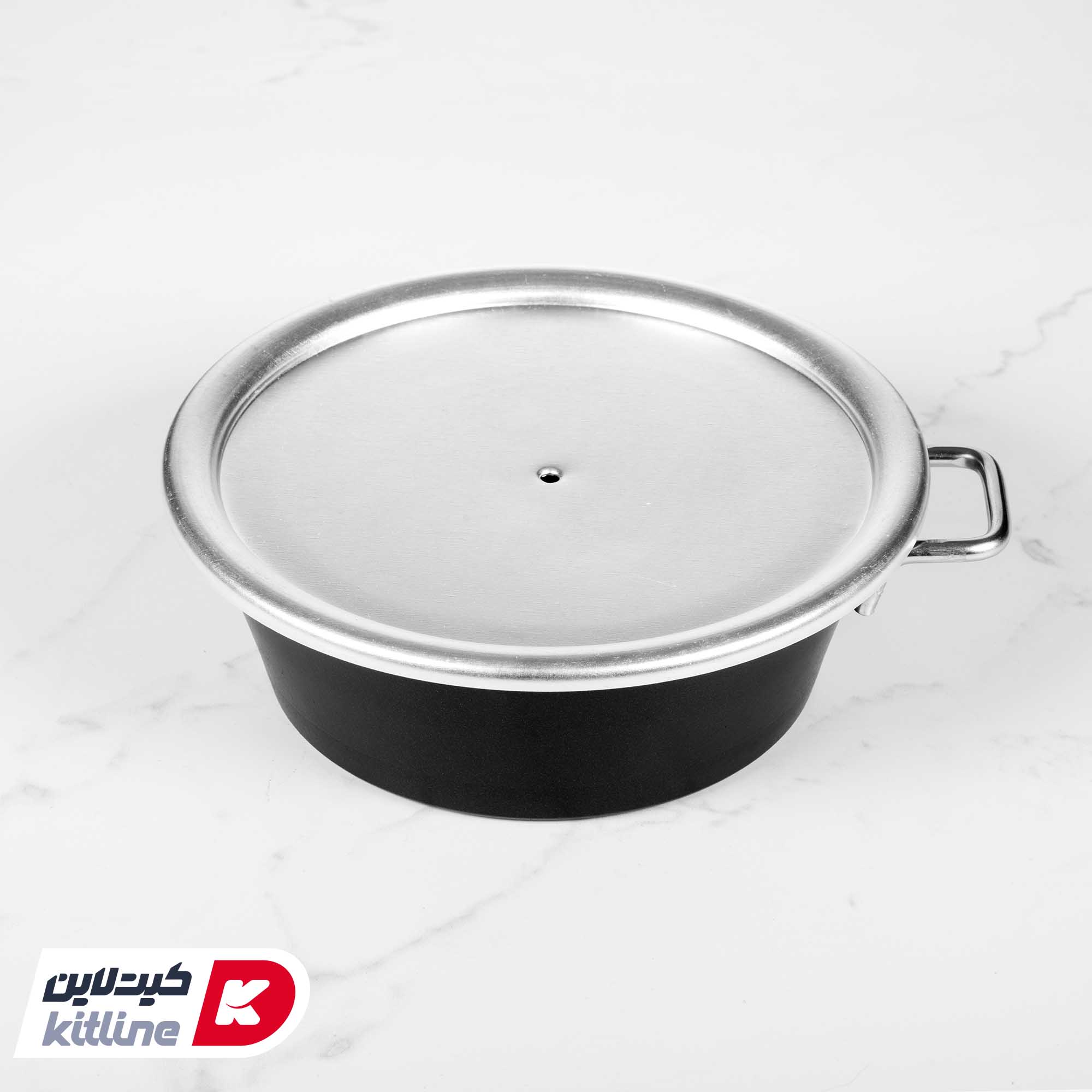 قابلمه دو پرسی دو رو تفلون ۱۸ سانتیمتری