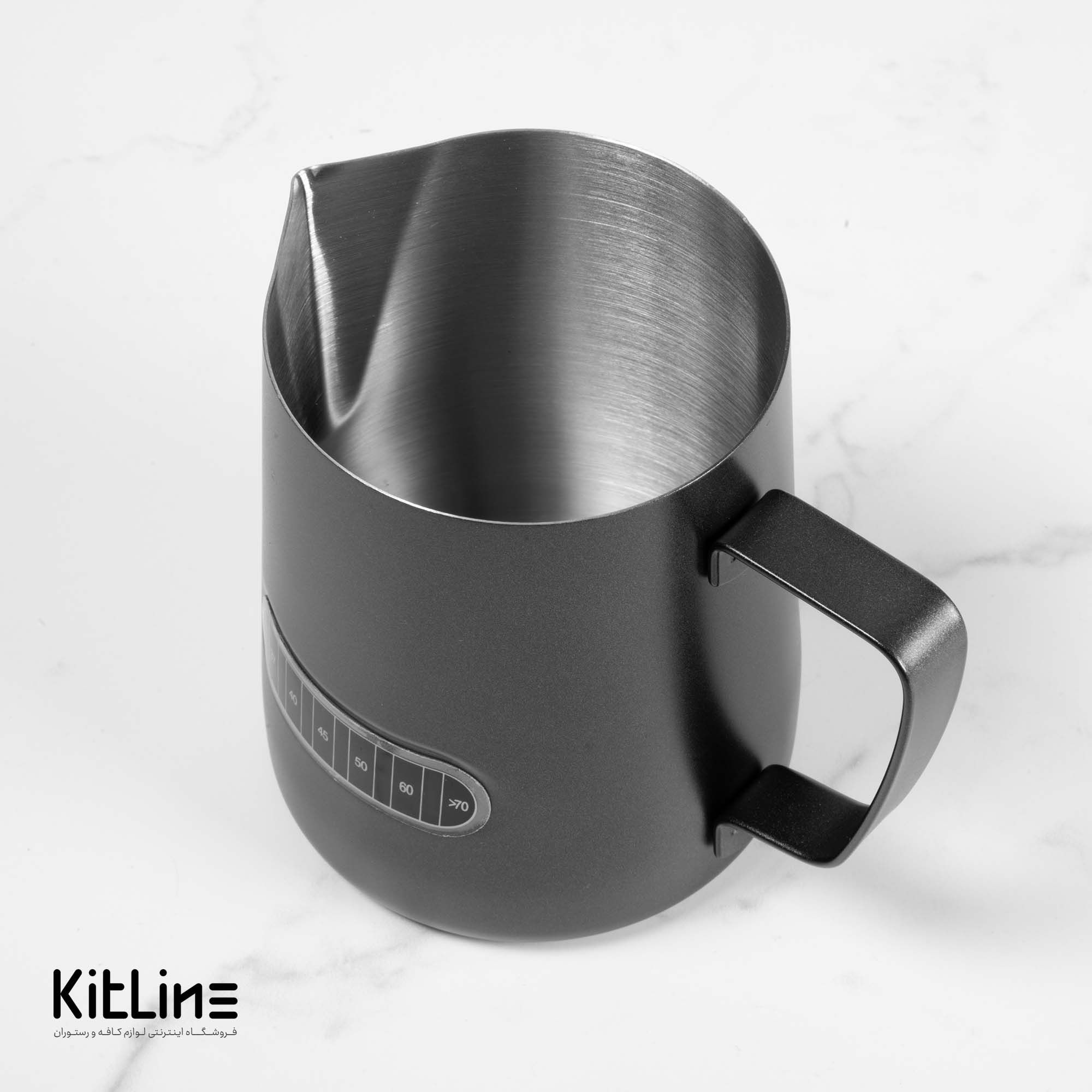 پیچر استیل دماسنج دار ۶۰۰ میلیلیتری مشکی - تصویر 3